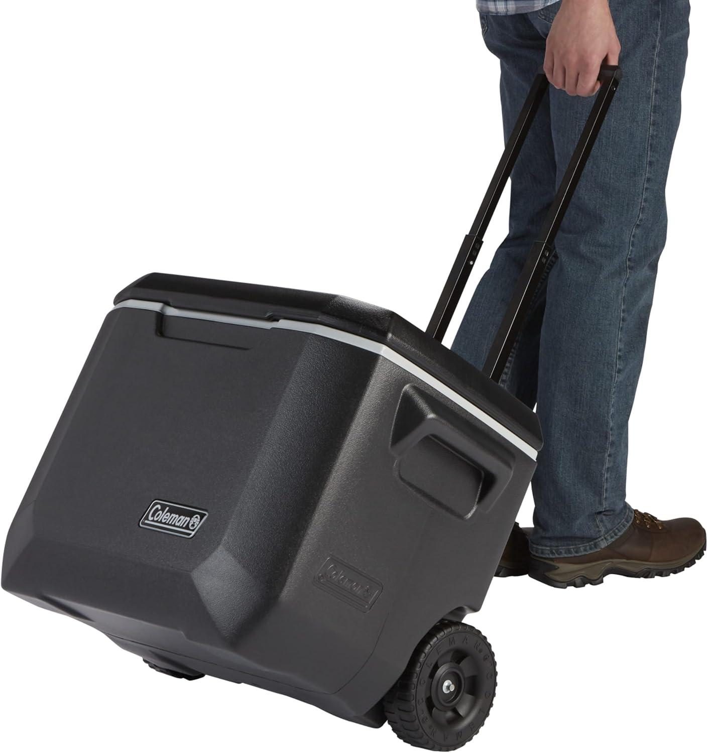 Coleman Xtreme 50 Quart 5-Day Hard Cooler with Wheels and Have-A-Seat Lid