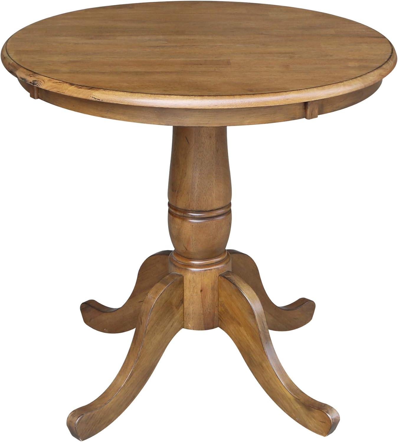 Morgan 30" Round Top Pedestal Table - International Concepts