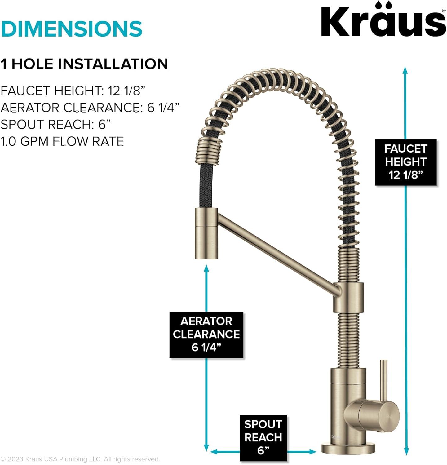 KRAUS Bolden Single Handle Drinking Water Filter Faucet for Reverse Osmosis or Water Filtration System