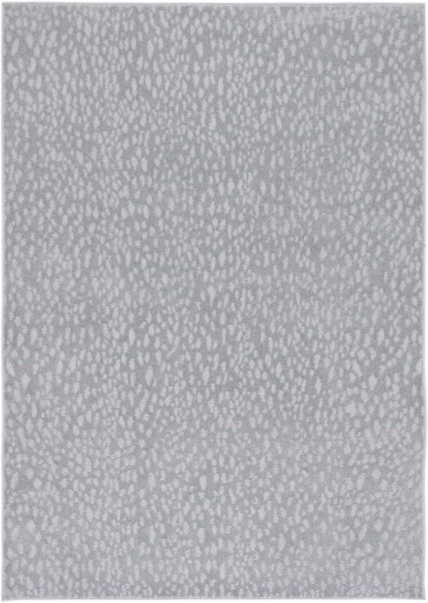 Pattern and Solid PNS408 Power Loomed Area Rug - Grey - 6'7"x9' - Safavieh.