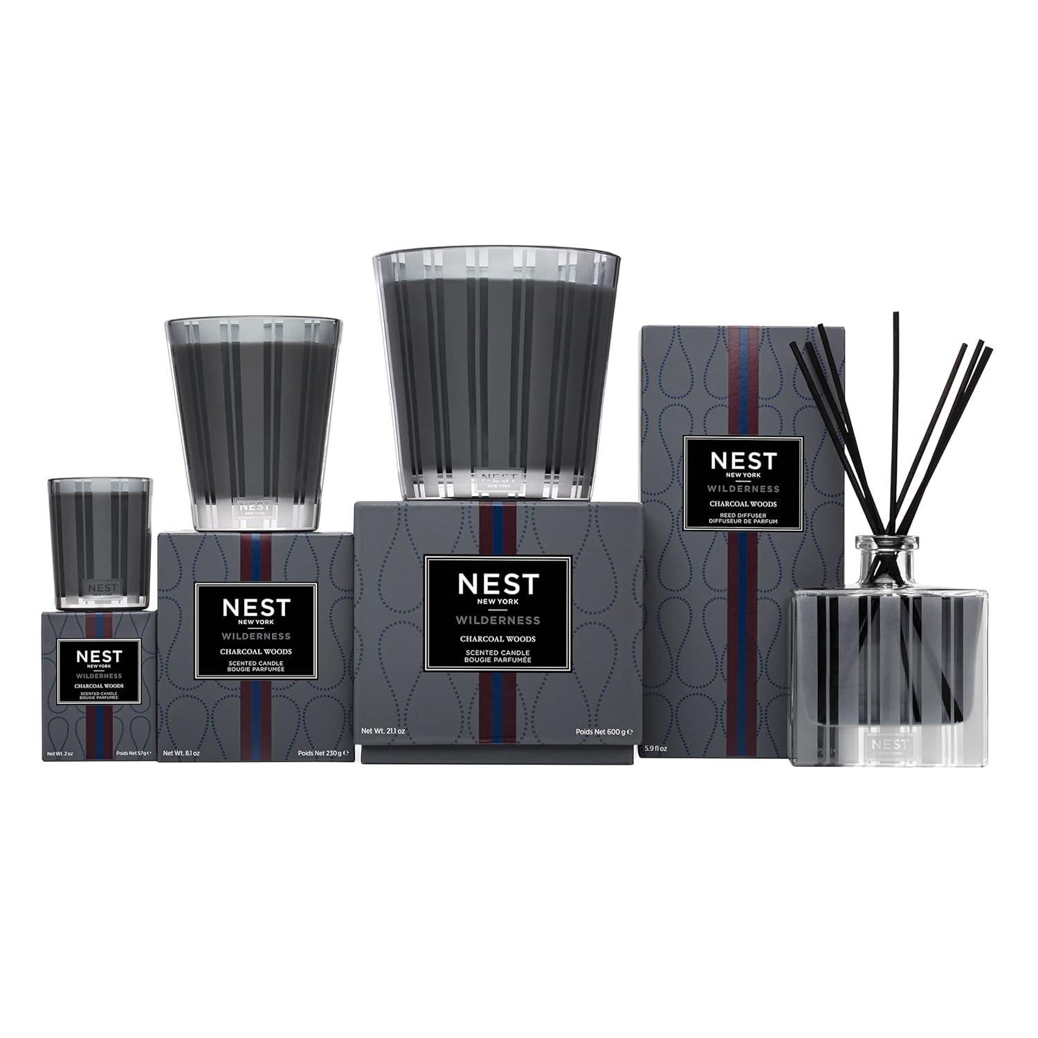 Charcoal Woods Elegance 3-Wick Scented Soy Candle