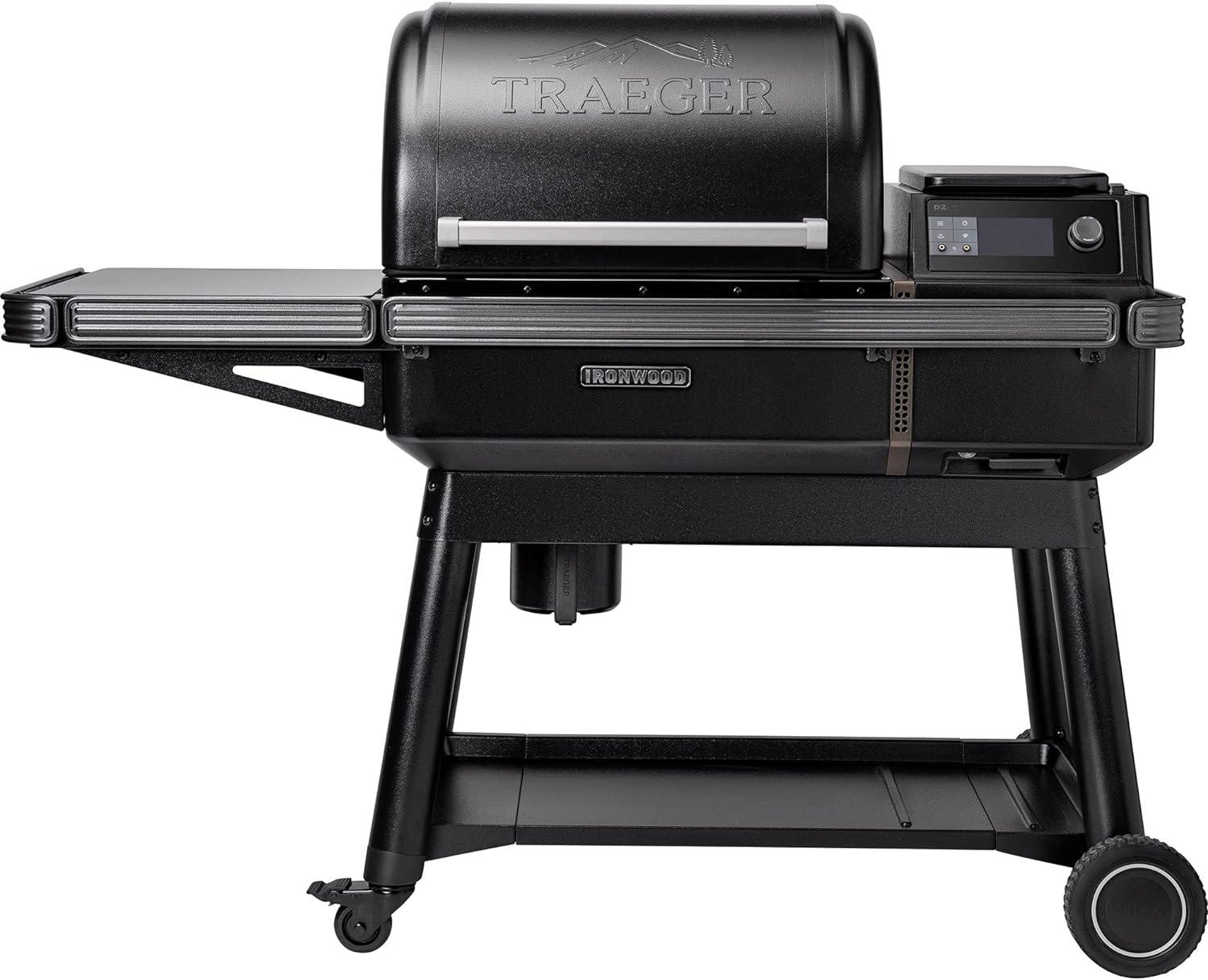 Traeger Ironwood Black Electric Wood Pellet Grill with WiFi