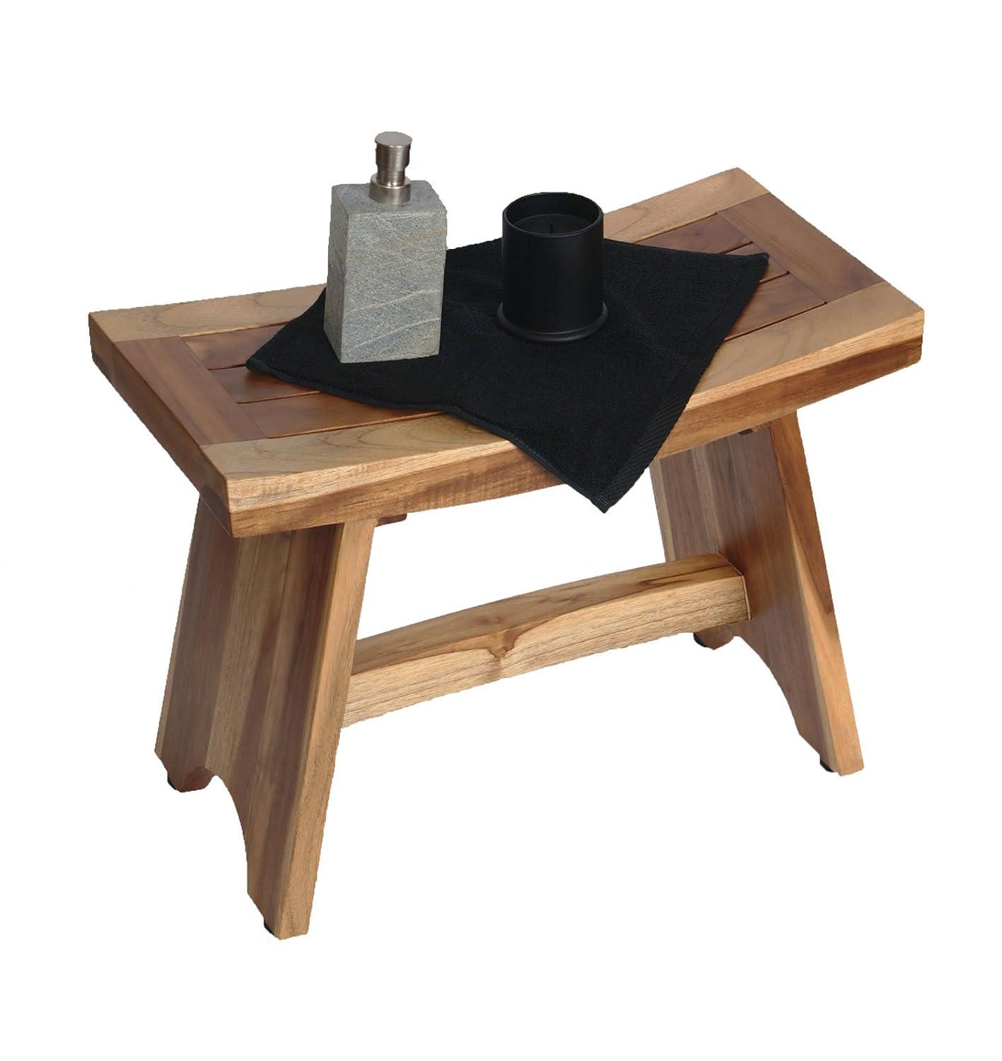 EcoDecors EarthyTeak - Serenity 24'' W Teak Shower Bench