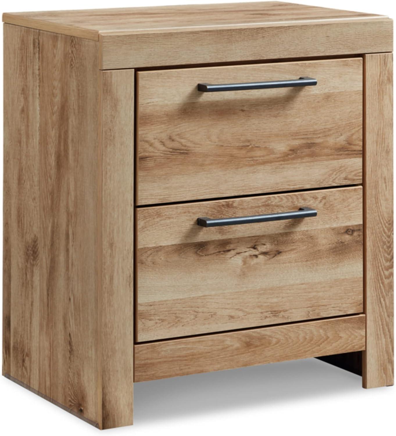 Hyanna 24.37'' Tall 2 - Drawer Nightstand in Brown