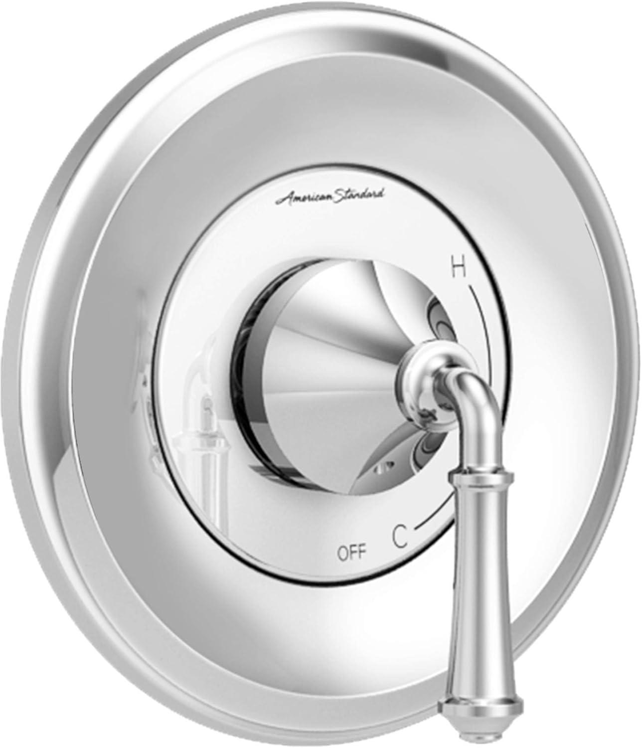 Delancey Polished Chrome Wall-Mounted Shower Valve Trim Kit