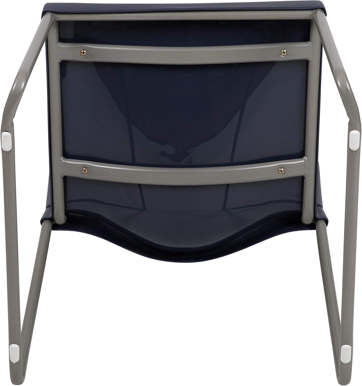 Flash Furniture Brielle Contoured Sled Base Stackable Waiting Room Chairs (Set of 5)