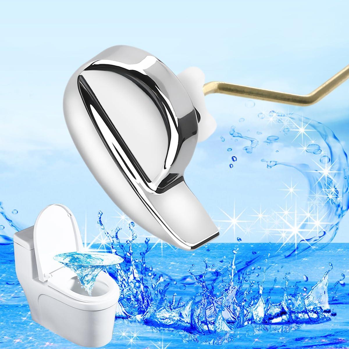 Toilet Flush Lever Handle Universal Toilet Handle Replacement for Toilet Tank (Side Mount)