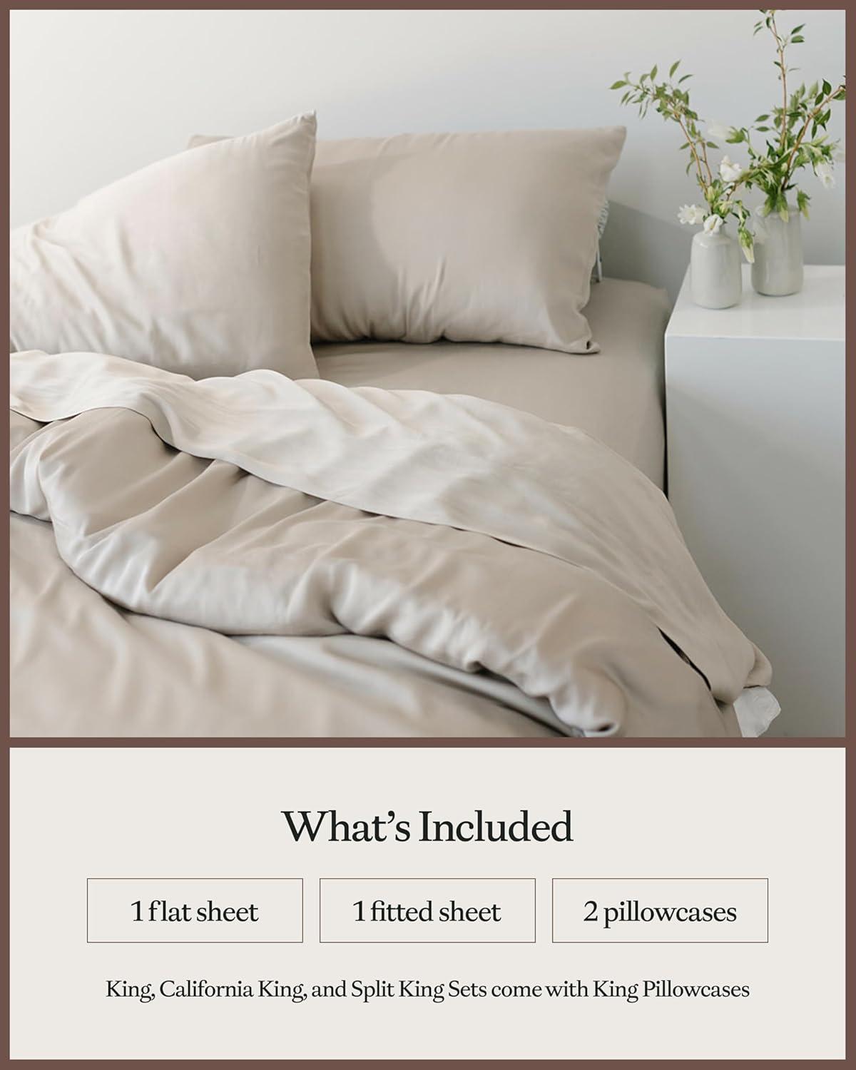 Driftwood Queen Bamboo Cotton Sheet Set