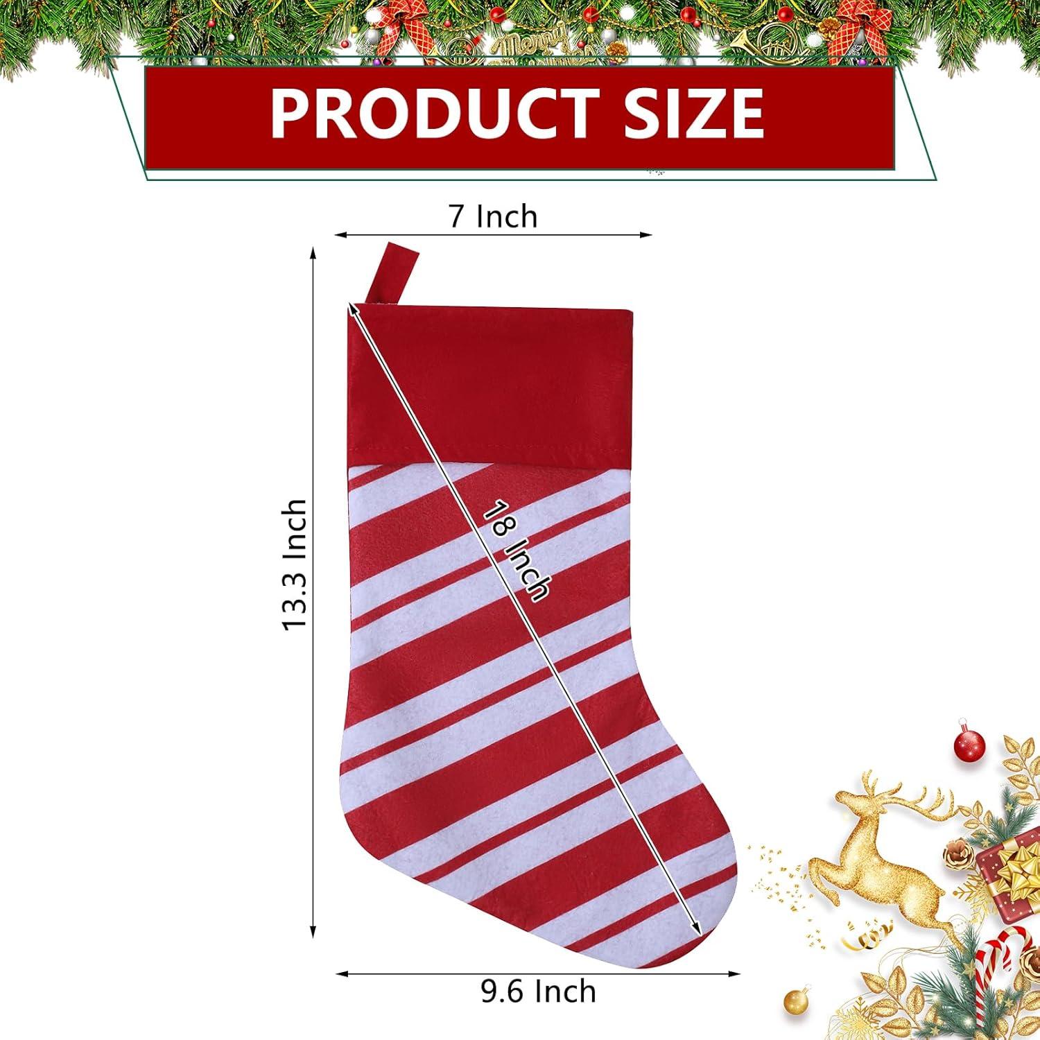 Fun Express Multi-color Polyester Christmas Stockings, 12.25" (12 Count)