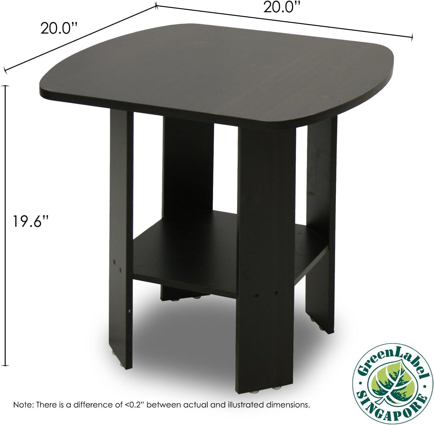 Furinno Simple Design End/SideTable,Creating a Trend of Simply Nature, Espresso