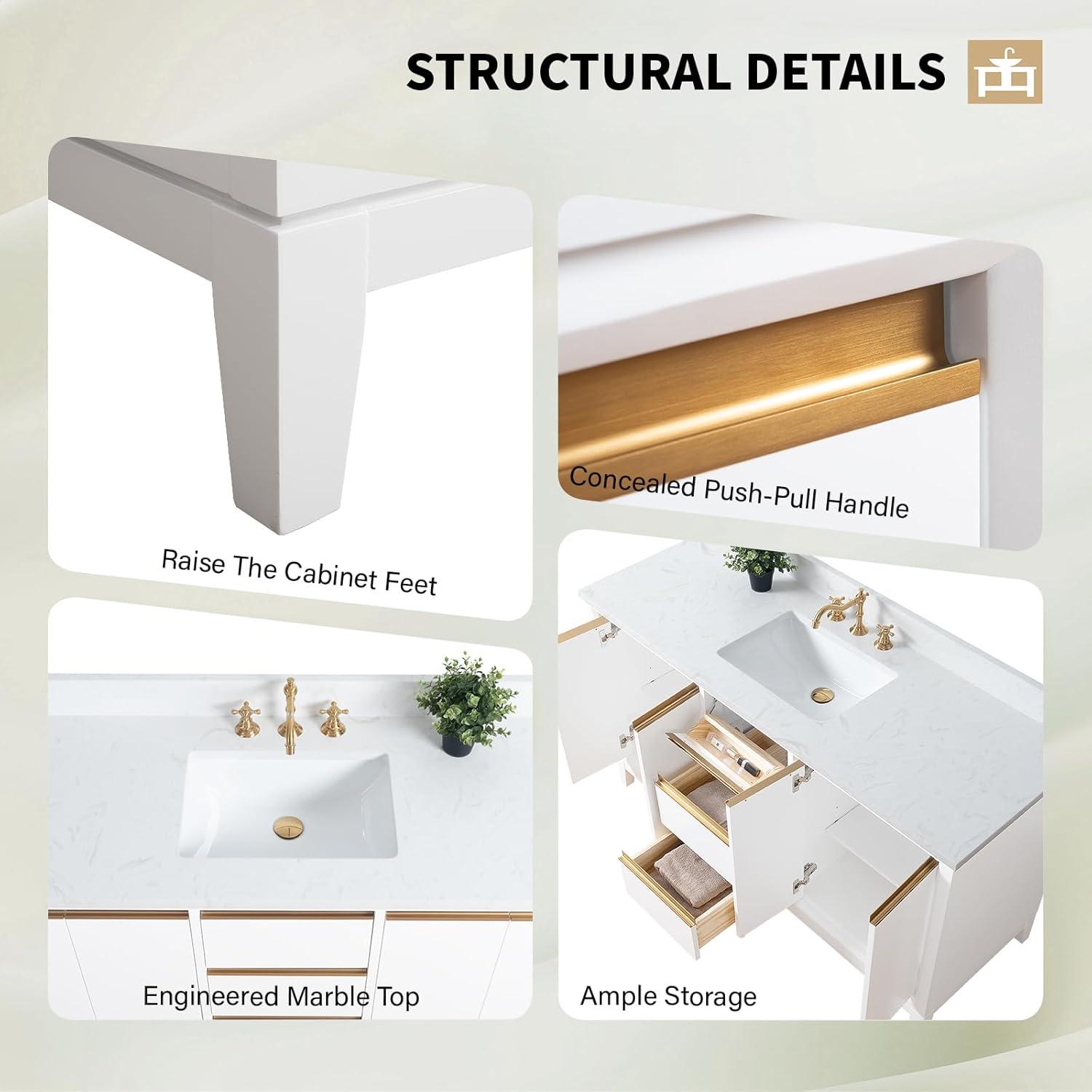 60 Single Bathroom Vanity with Top
