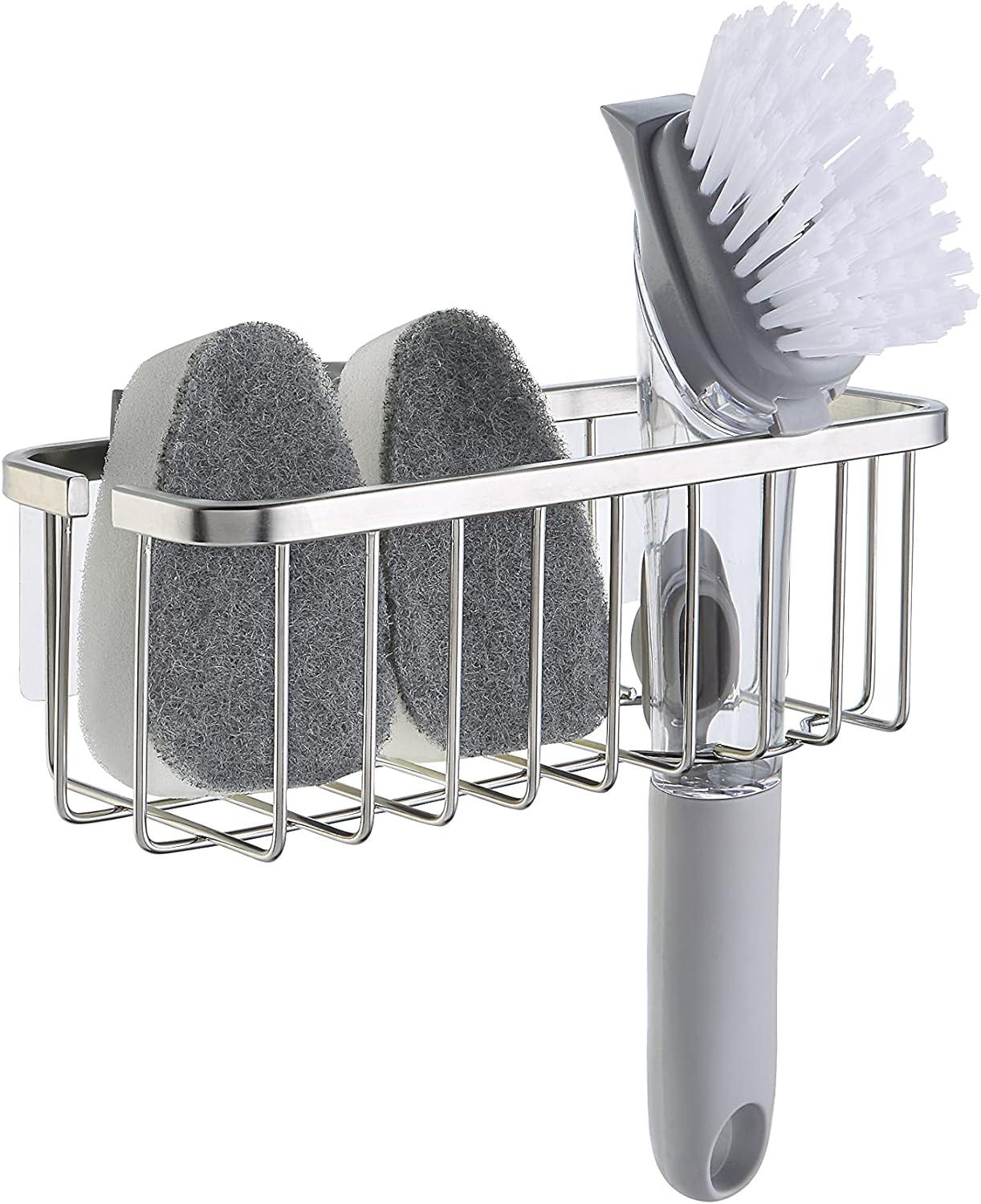 Brushed Stainless Steel Suction Kitchen Sink Holder