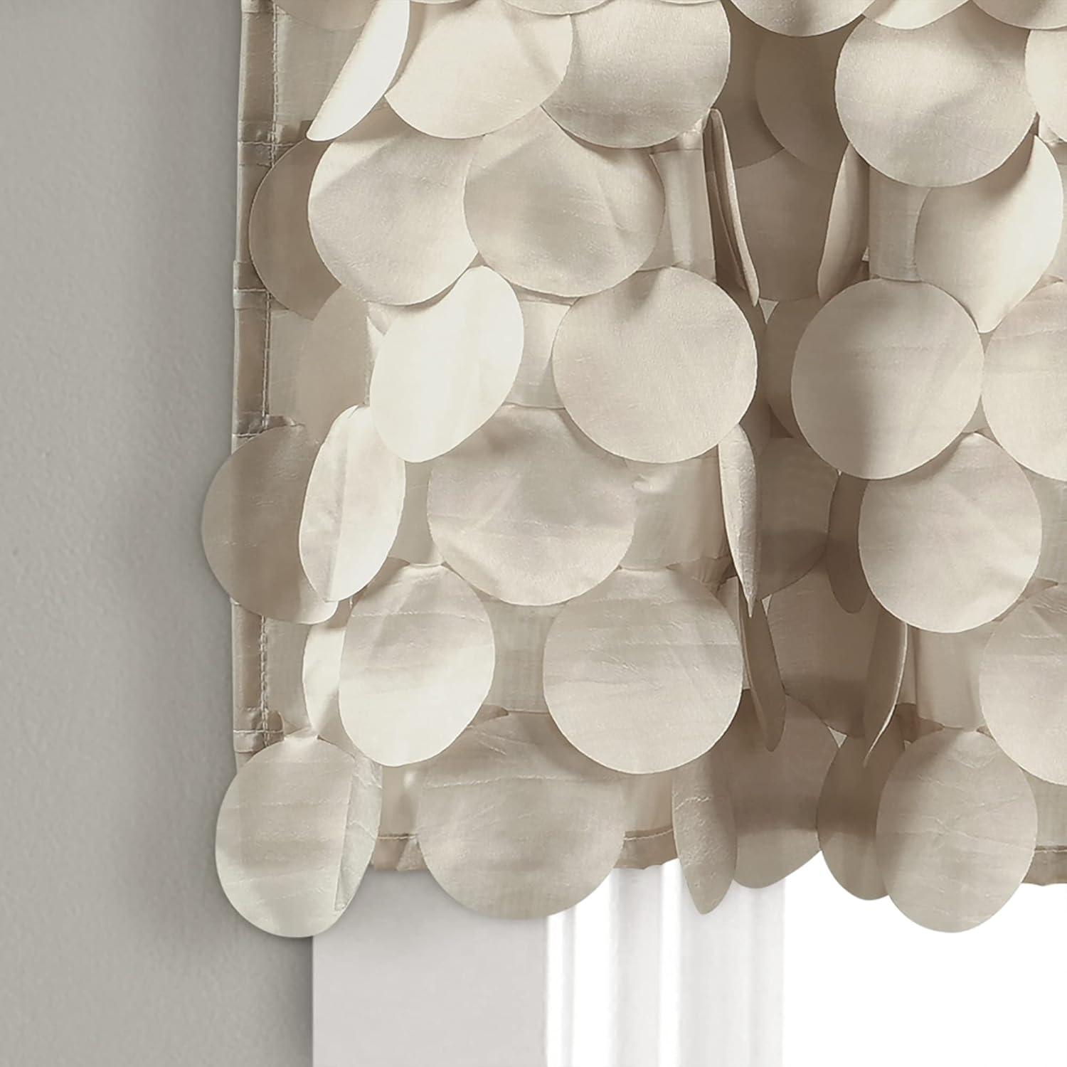 Lush Decor Gigi Scalloped Window Valance