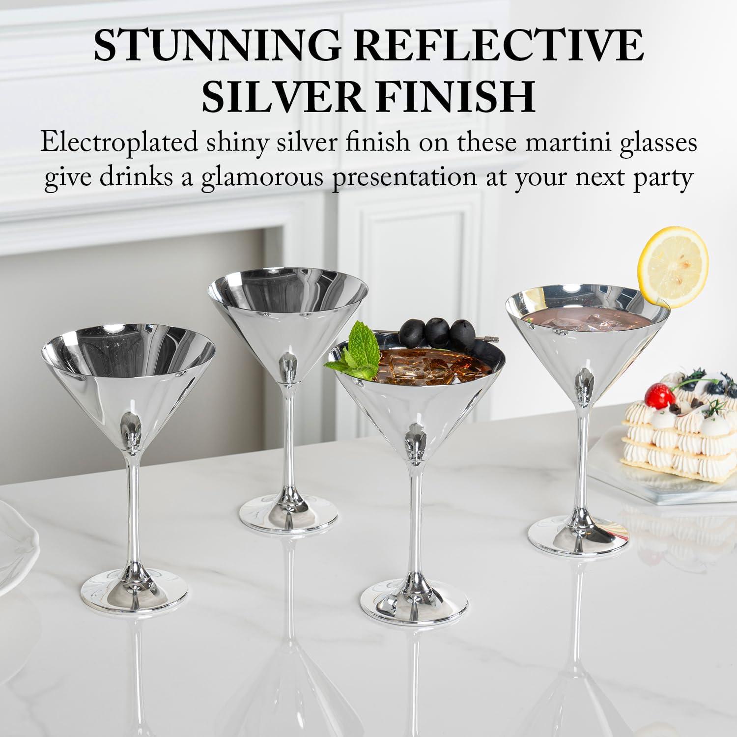 Allegany 4 - Piece 8 oz. Martini Glass Glassware Set