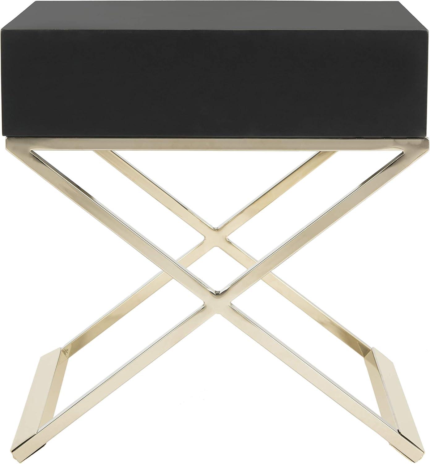Zarina Modern Cross Leg End Table - White - Safavieh.