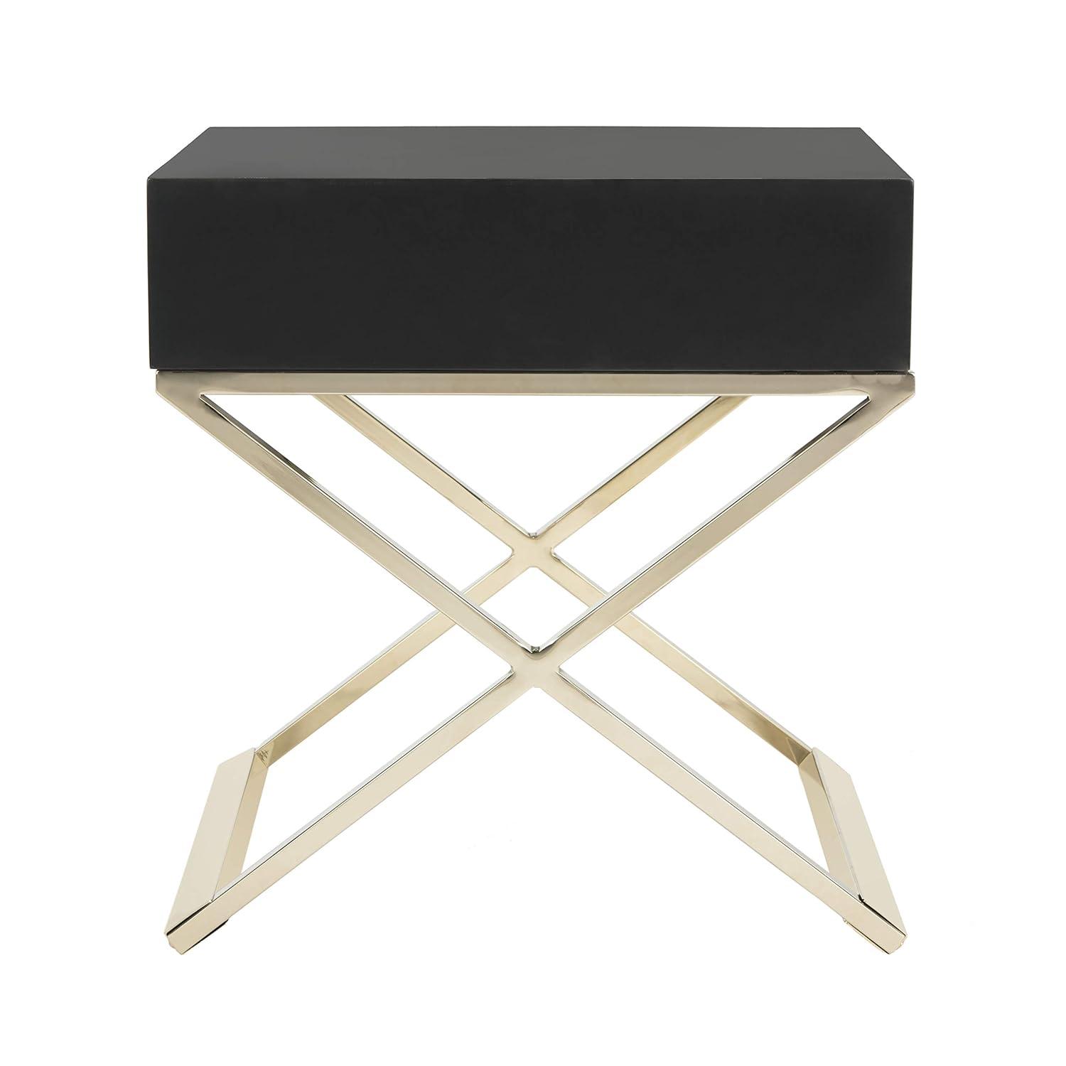Zarina Modern Cross Leg End Table - White - Safavieh.