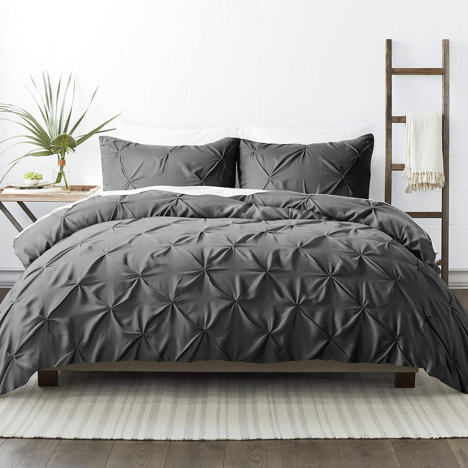 Becky Cameron Pinch Pleat Textured Duvet Cover Set