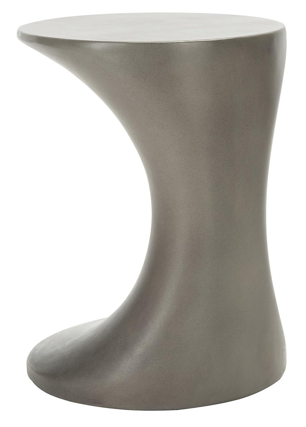 Kavita Concrete Accent Stool - Indoor/Outdoor - VNN1035 - Gray - Safavieh