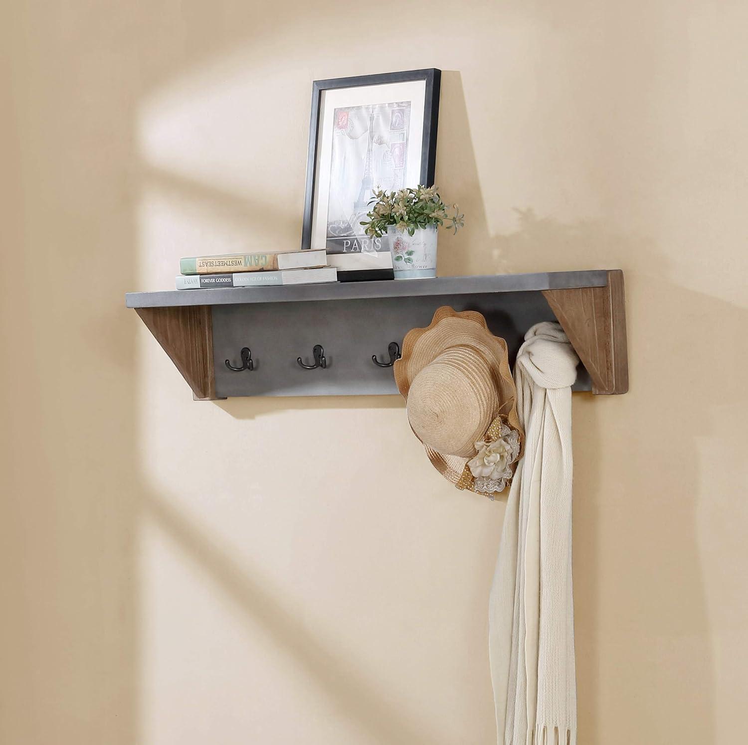 Alaterre Newport 40" Coat Hook with Shelf