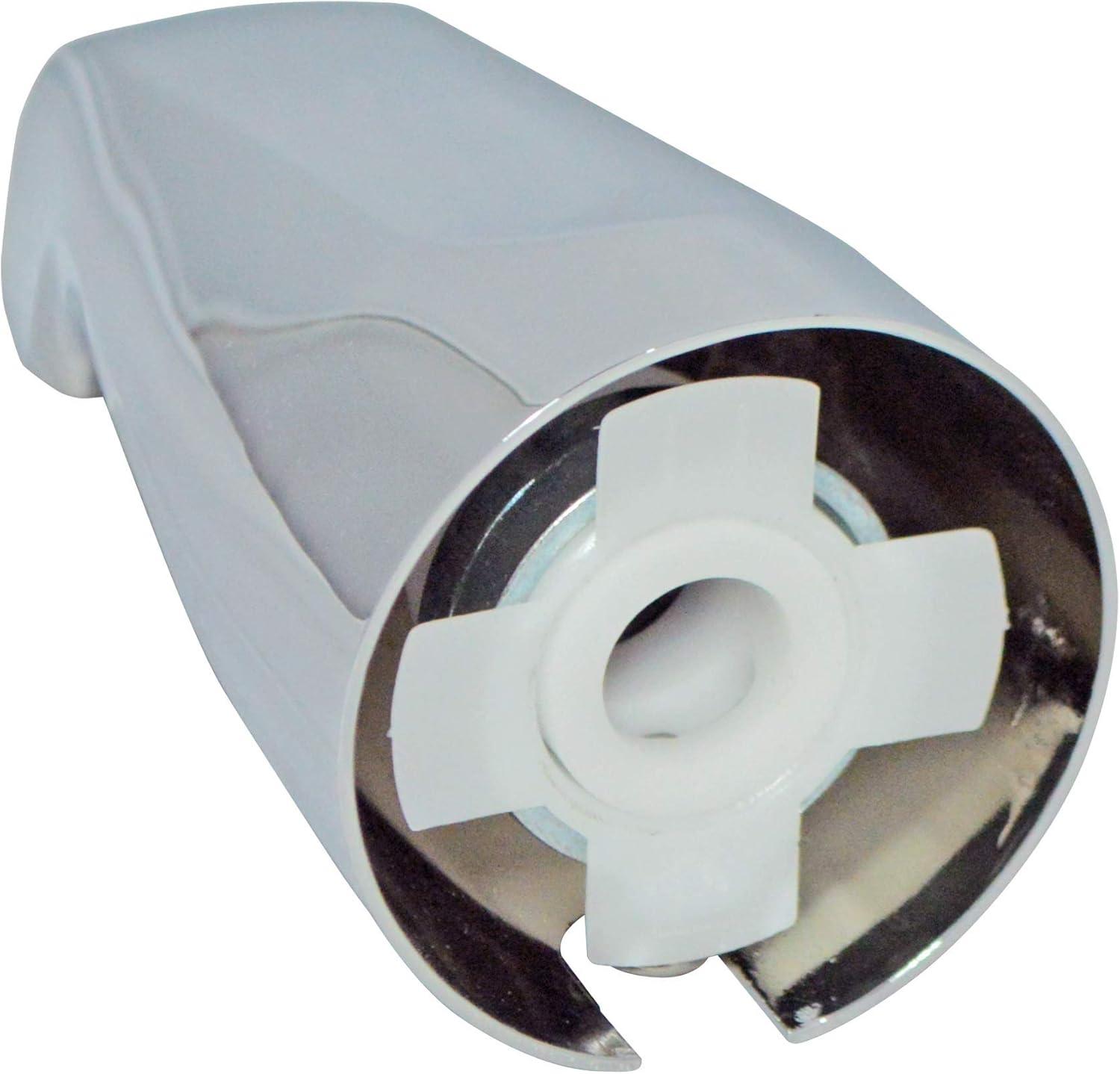 Tub Spout With Adjustable Slide Connector For 1/2 Inch Copper, 5-1/4 Inch Length, Chrome Finish