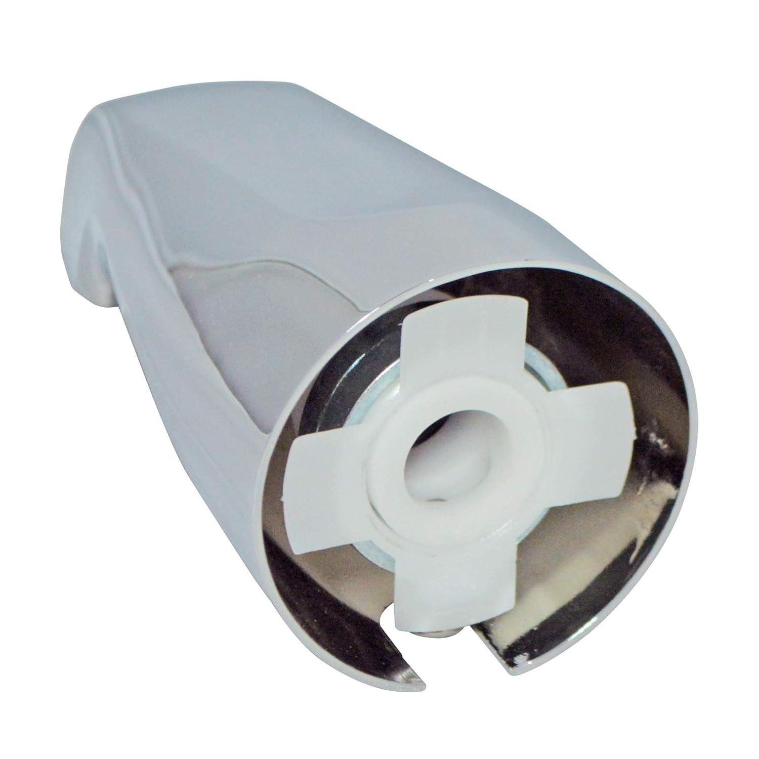 Tub Spout With Adjustable Slide Connector For 1/2 Inch Copper, 5-1/4 Inch Length, Chrome Finish