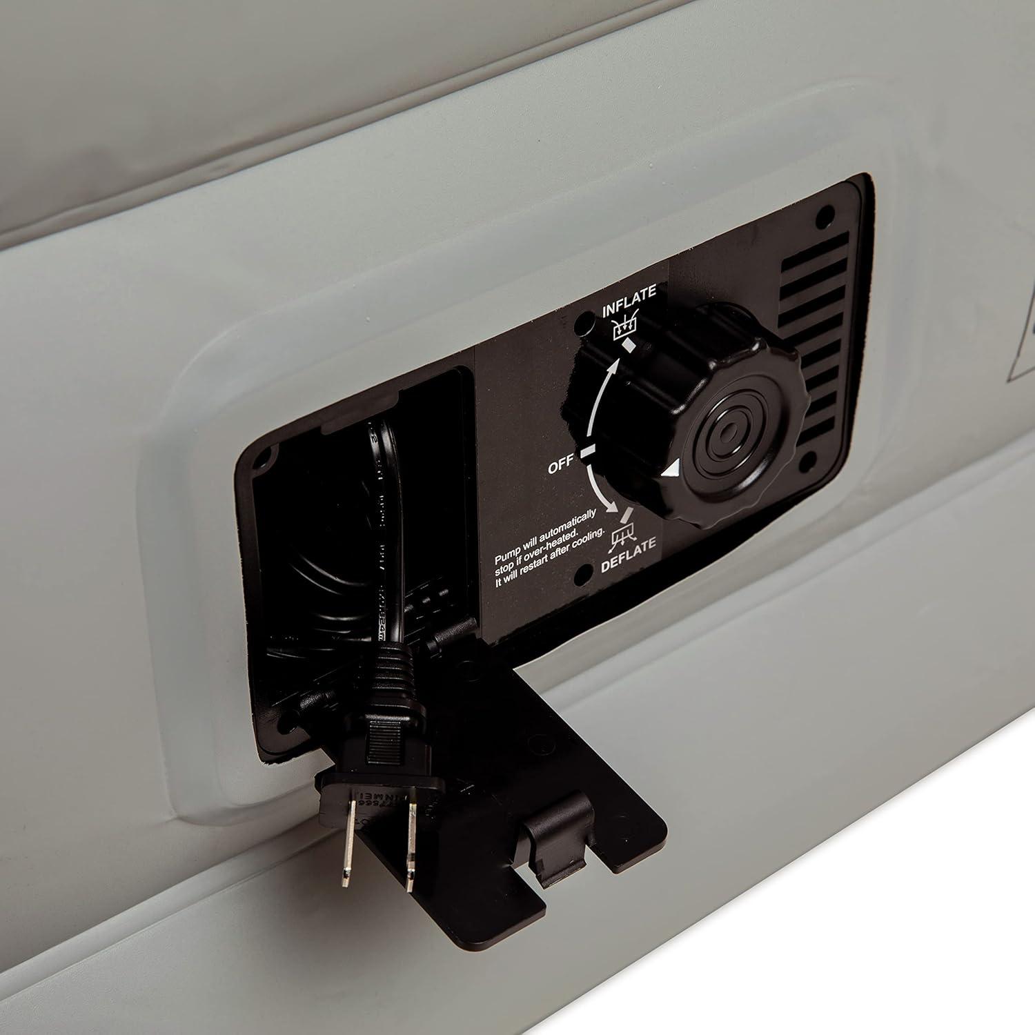 Flash Furniture 18 inch Air Mattress with ETL Certified Internal Electric Pump and Carrying Case - Twin