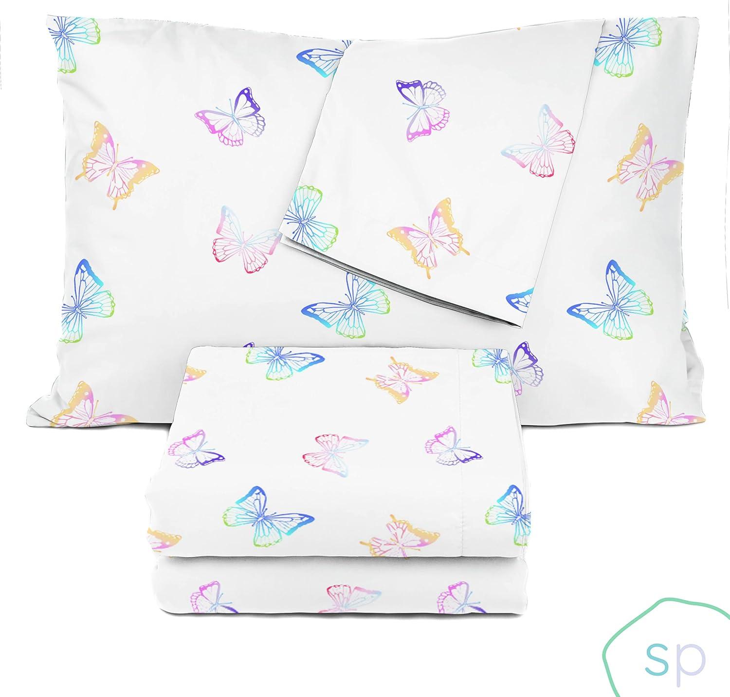Saturday Park Saturday Park Ombre Butterflies 100% Organic Cotton Sheet Set