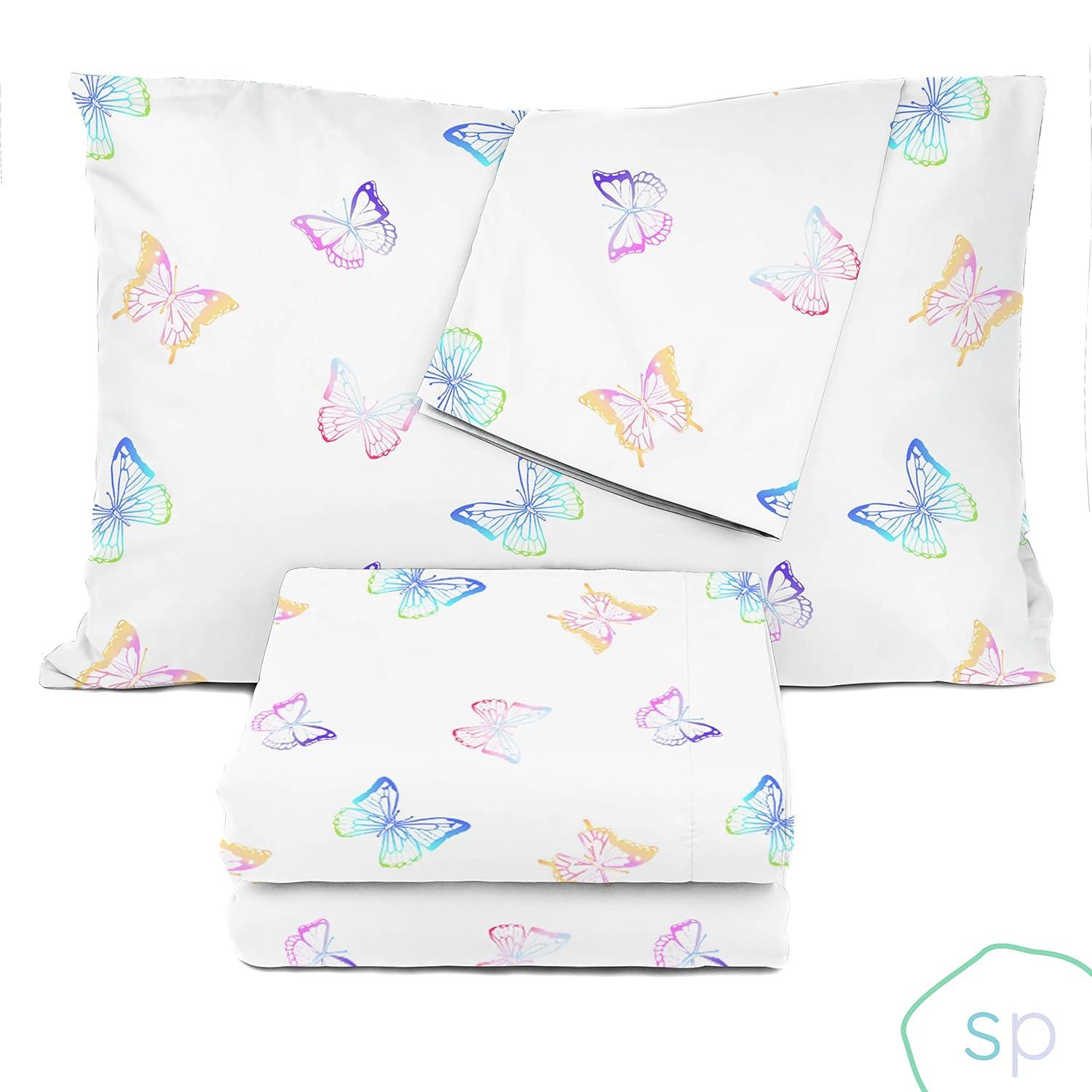 Saturday Park Saturday Park Ombre Butterflies 100% Organic Cotton Sheet Set