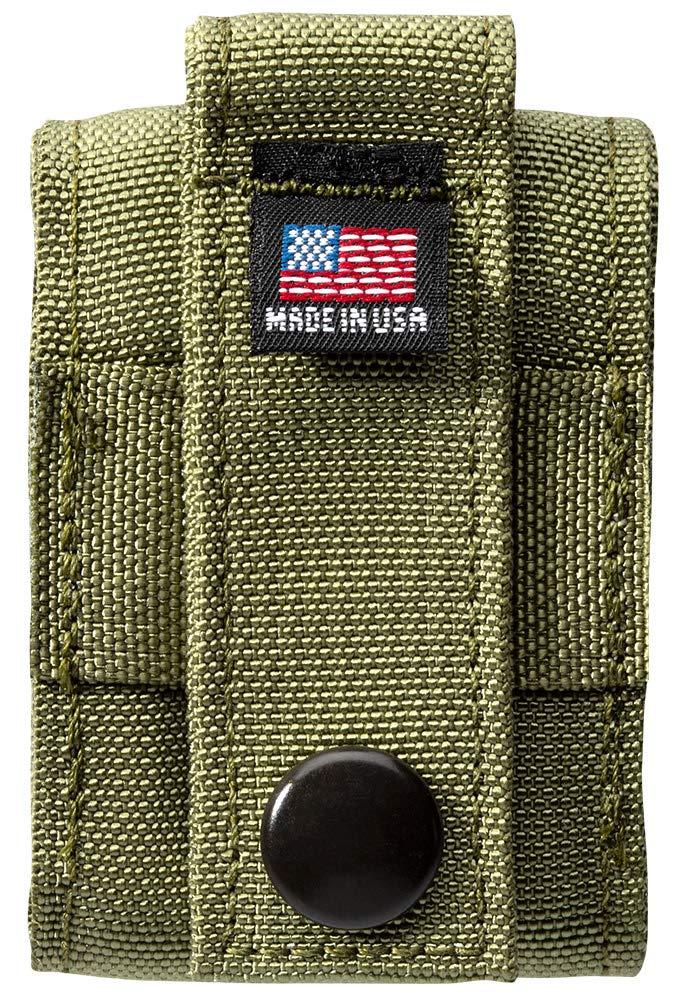 Zippo Lighter with MOLLE Green Pouch, 1.44" x 2.25"