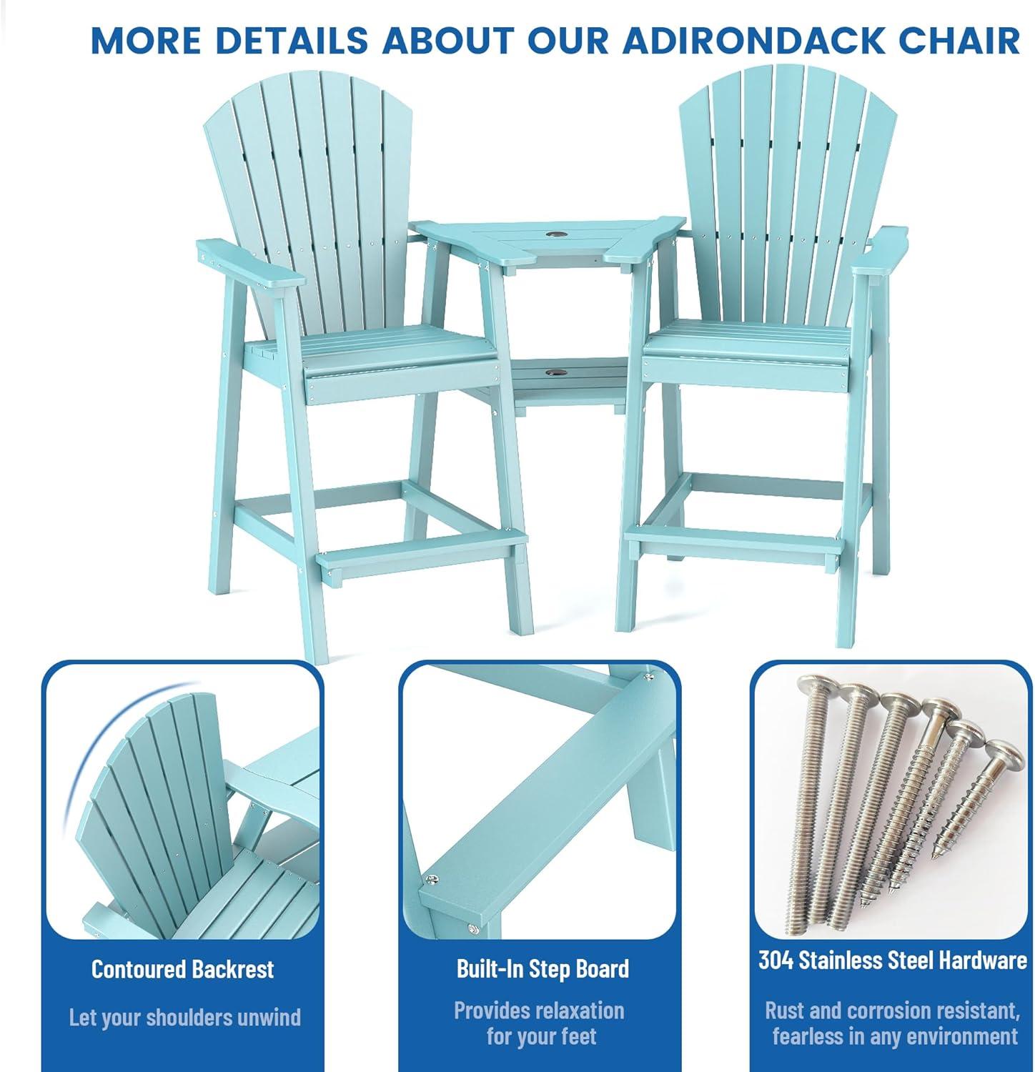 Rosecliff Heights Aryabella Plastic Adirondack Chair