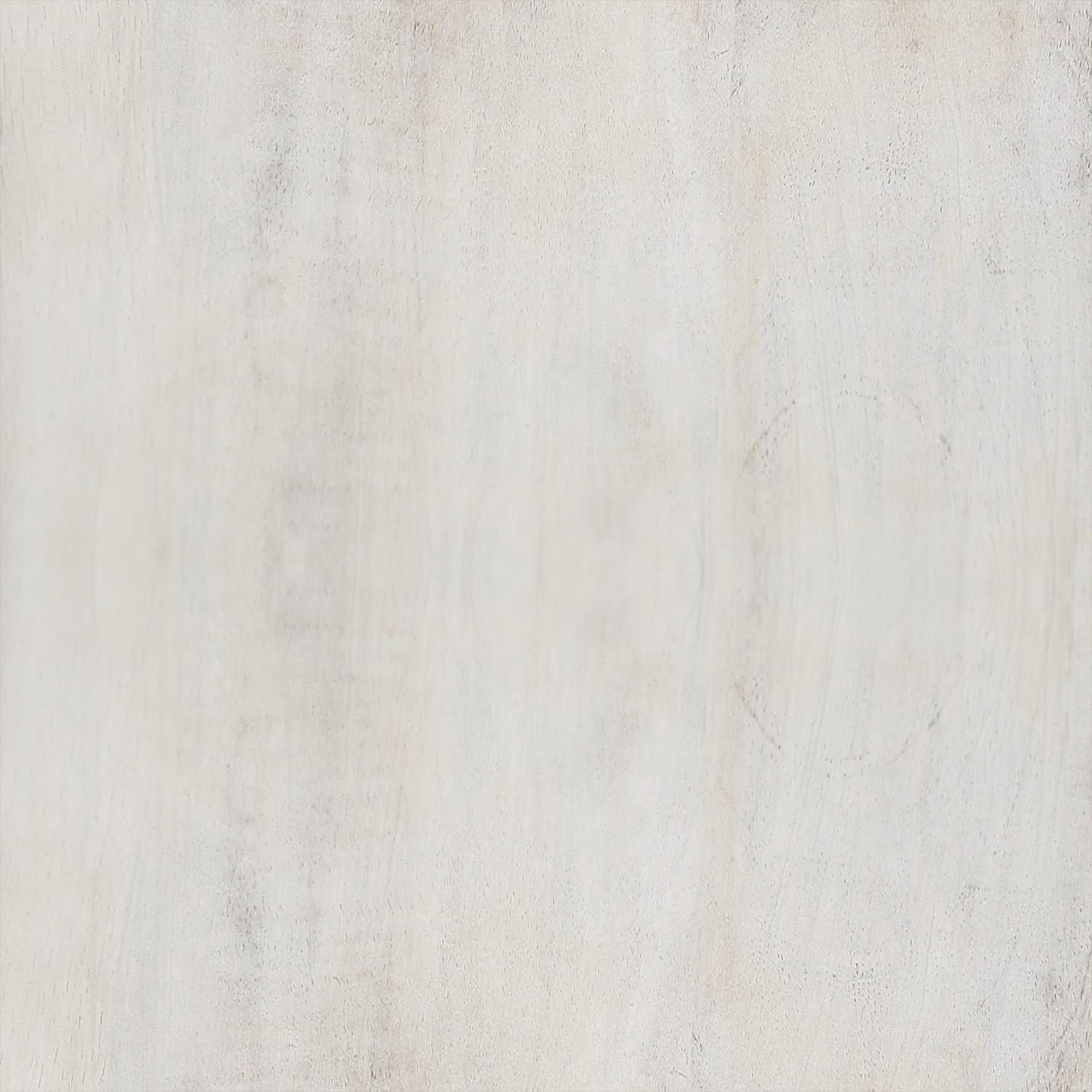 Simpli Home Robbie 16"W Solid Mango Wood Round Accent Table with Sculptural Design