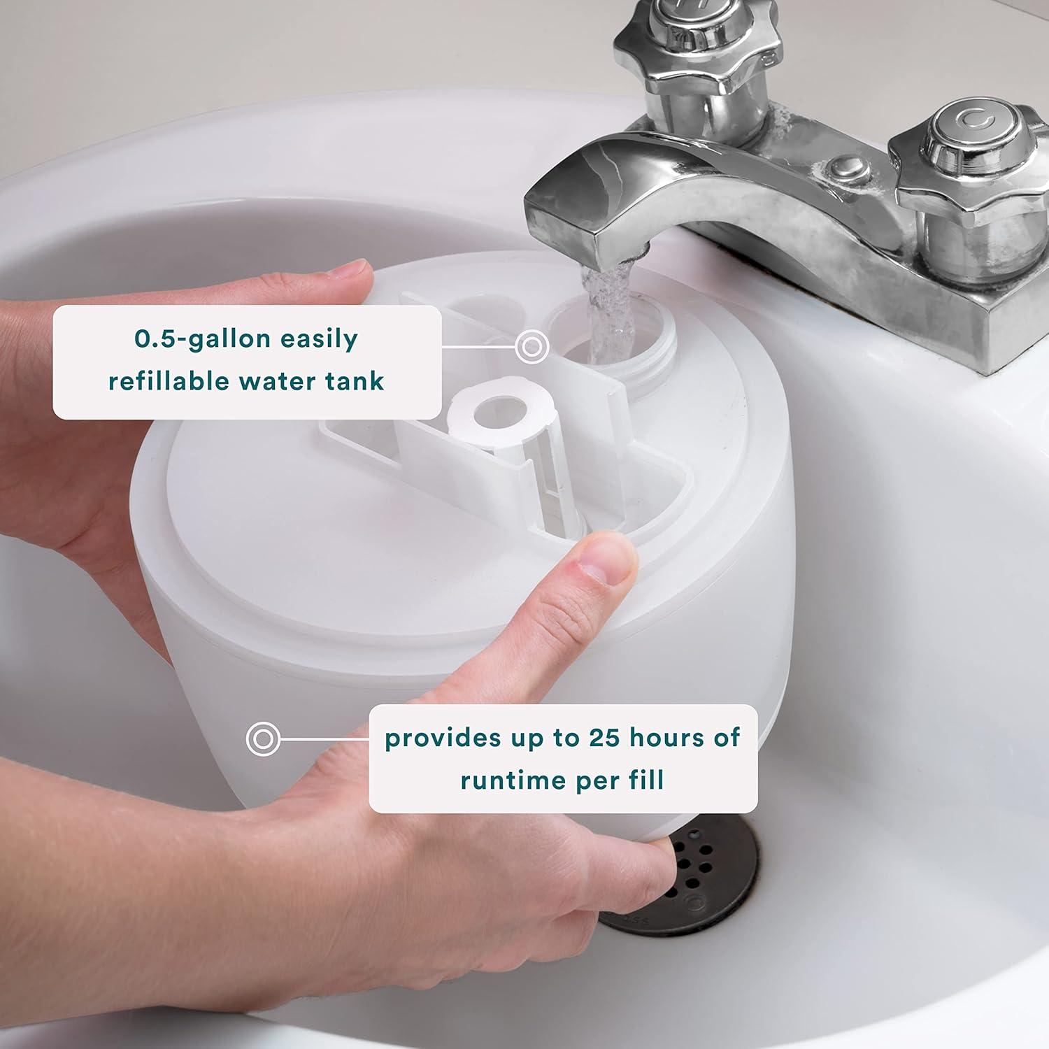 HoMedics TotalComfort 360 Cool Mist Ultrasonic Humidifier UHE-CM18, White