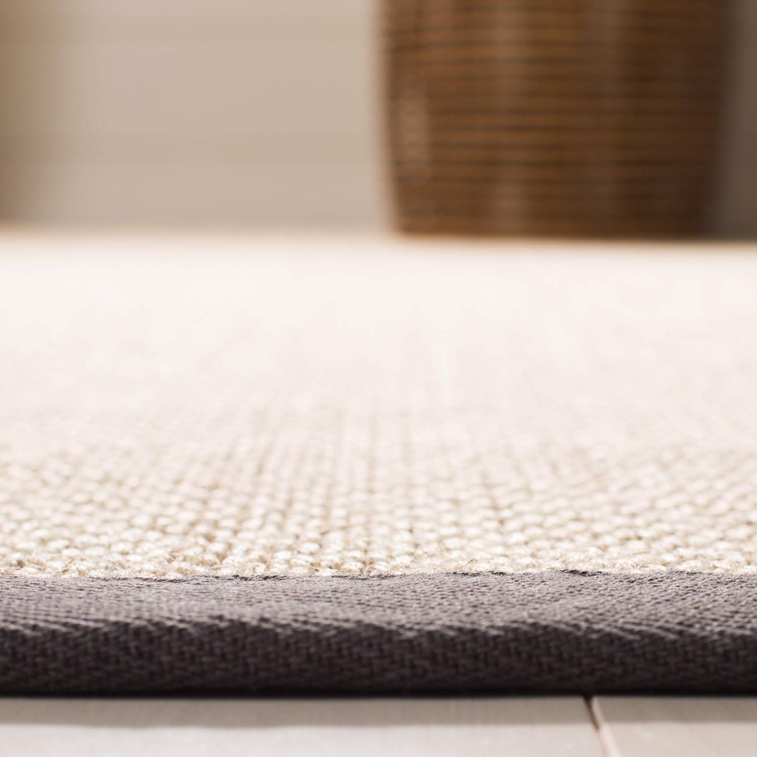 Natural Fiber NF143 Power Loomed Indoor Runner Rug - Marble/Dark Grey - 2'6"x10' - Safavieh.