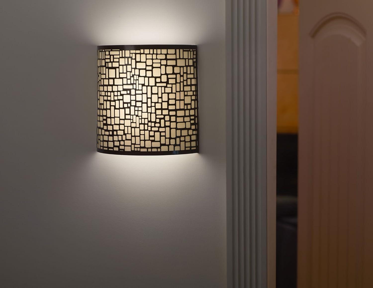 It's Exciting Lighting IEL-2901 London Barrel Wireless Wall Sconce, Amber, Wall, 9.88 in L x 3.90 in W x 9.87 in H