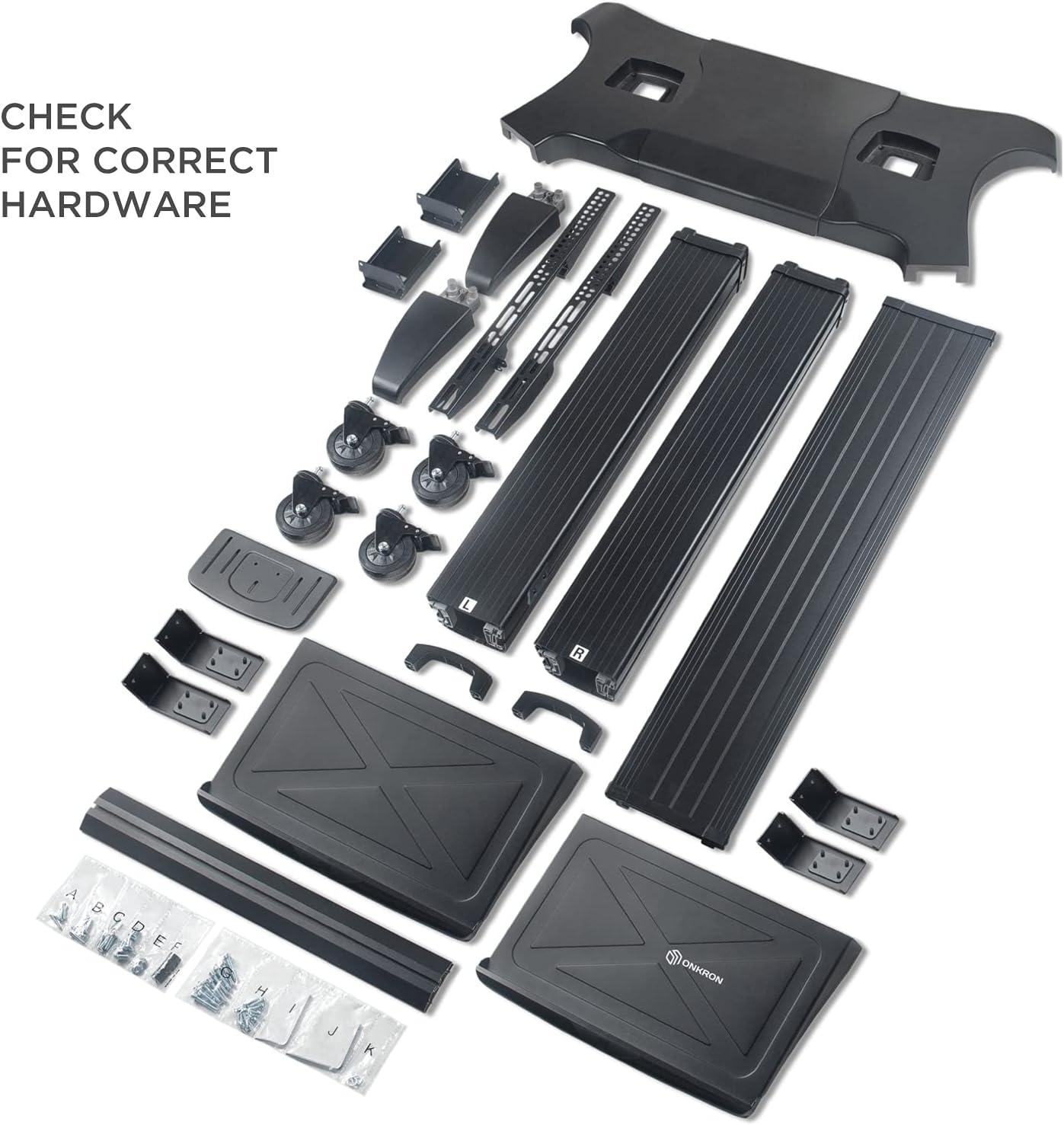 ONKRON Mobile TV Stand for 60-100 Inch Flat/Curved TV up to 301 lbs, Heavy Duty TV Stand Height Adjustable