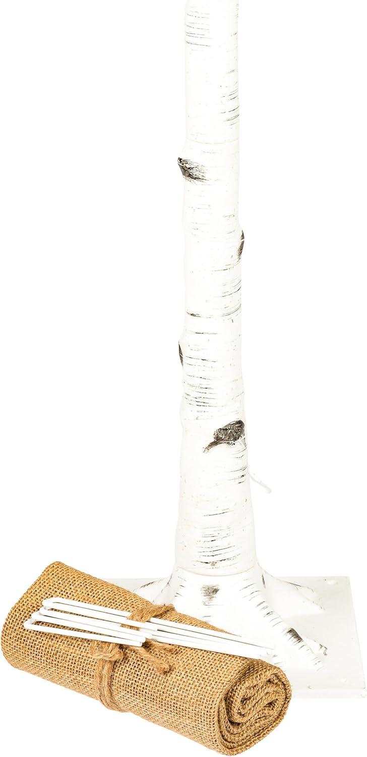 Vickerman 4' White Birch Twig Tree, Warm White 3mm Wide Angle LED lights.