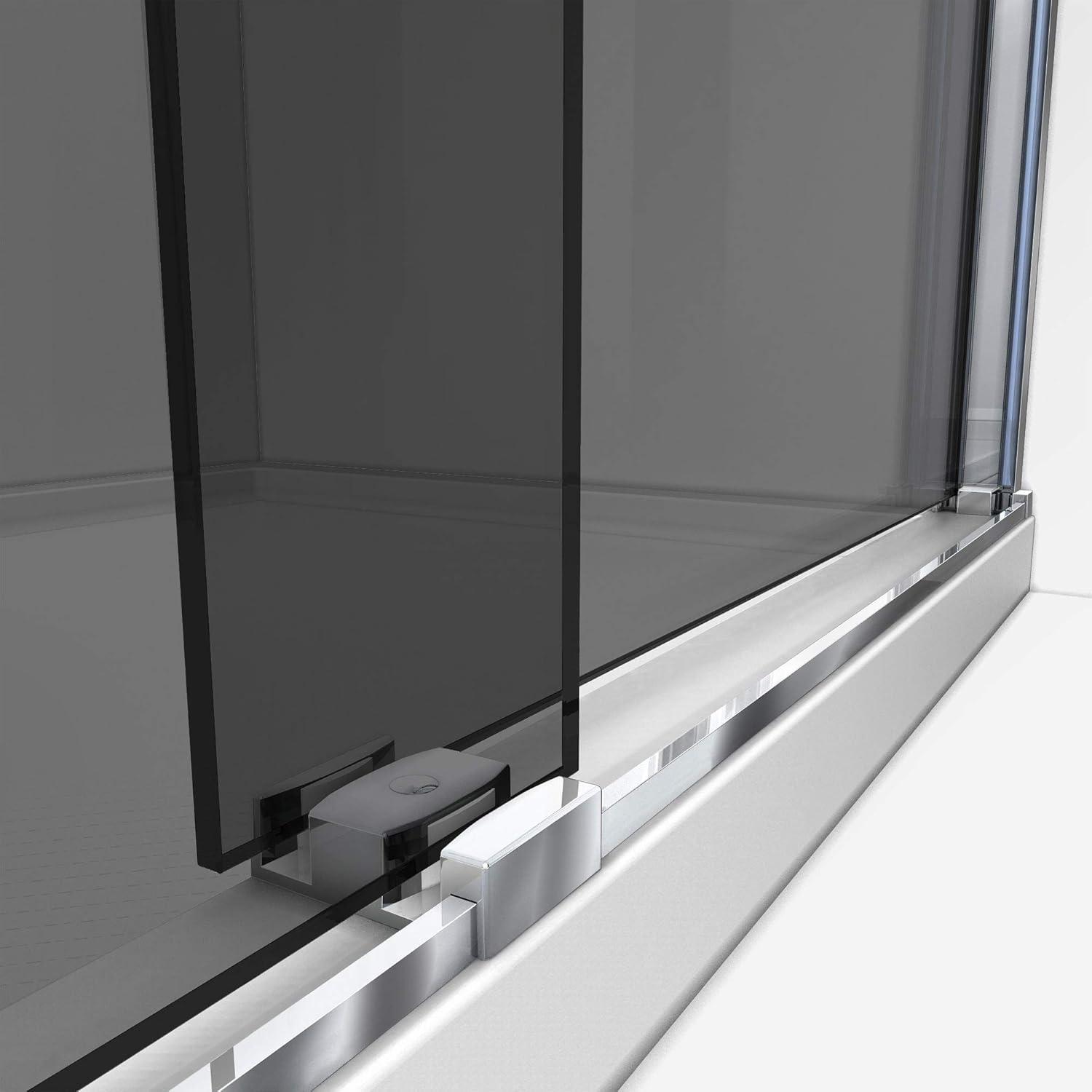 Sapphire 56" W x 76" H Frameless Shower Door