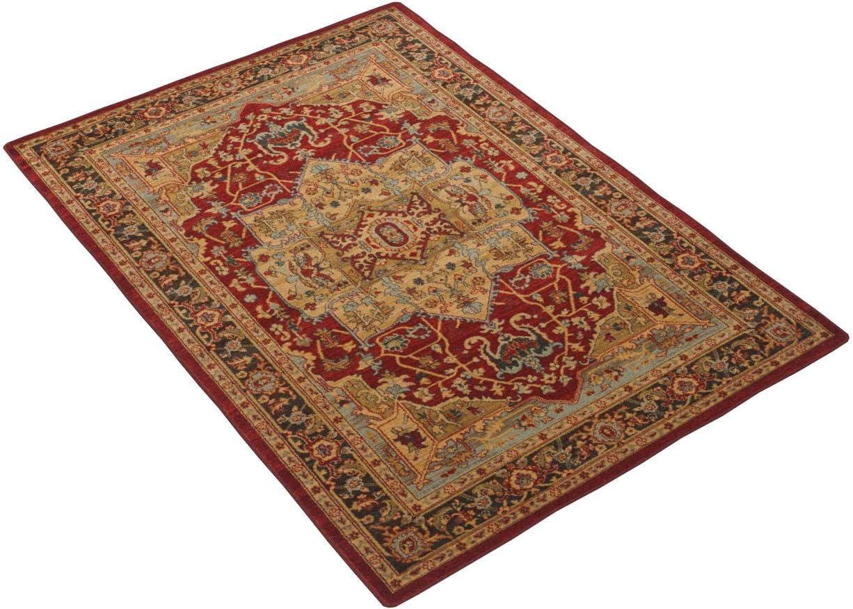 Mahal MAH625 Power Loomed Indoor Area Rug - Natural/Navy - 6'7"x9'2" - Safavieh.