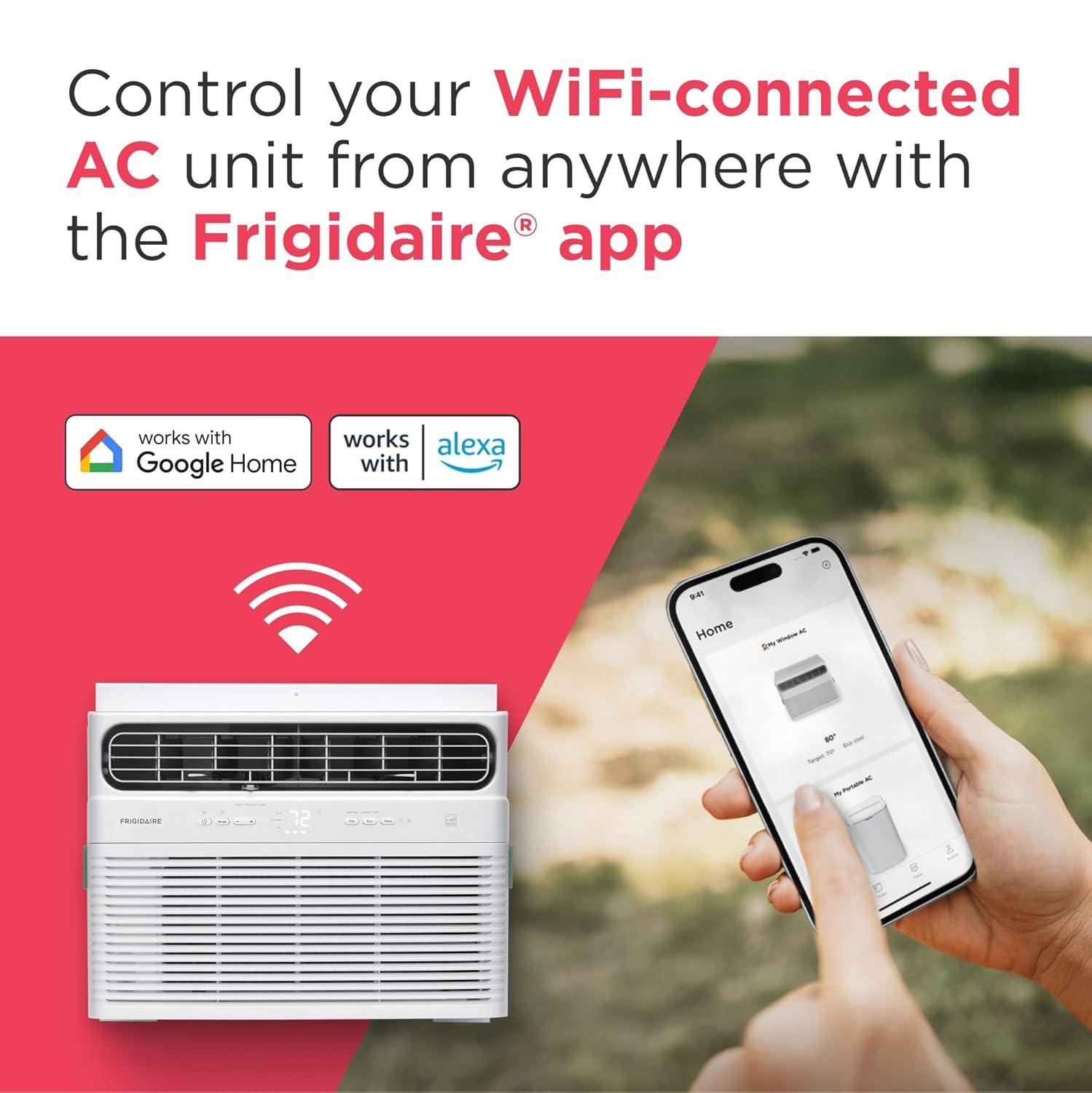 Frigidaire Frigidaire FHWW124TE1 Smart Window Air Conditioner, 12000 BTU