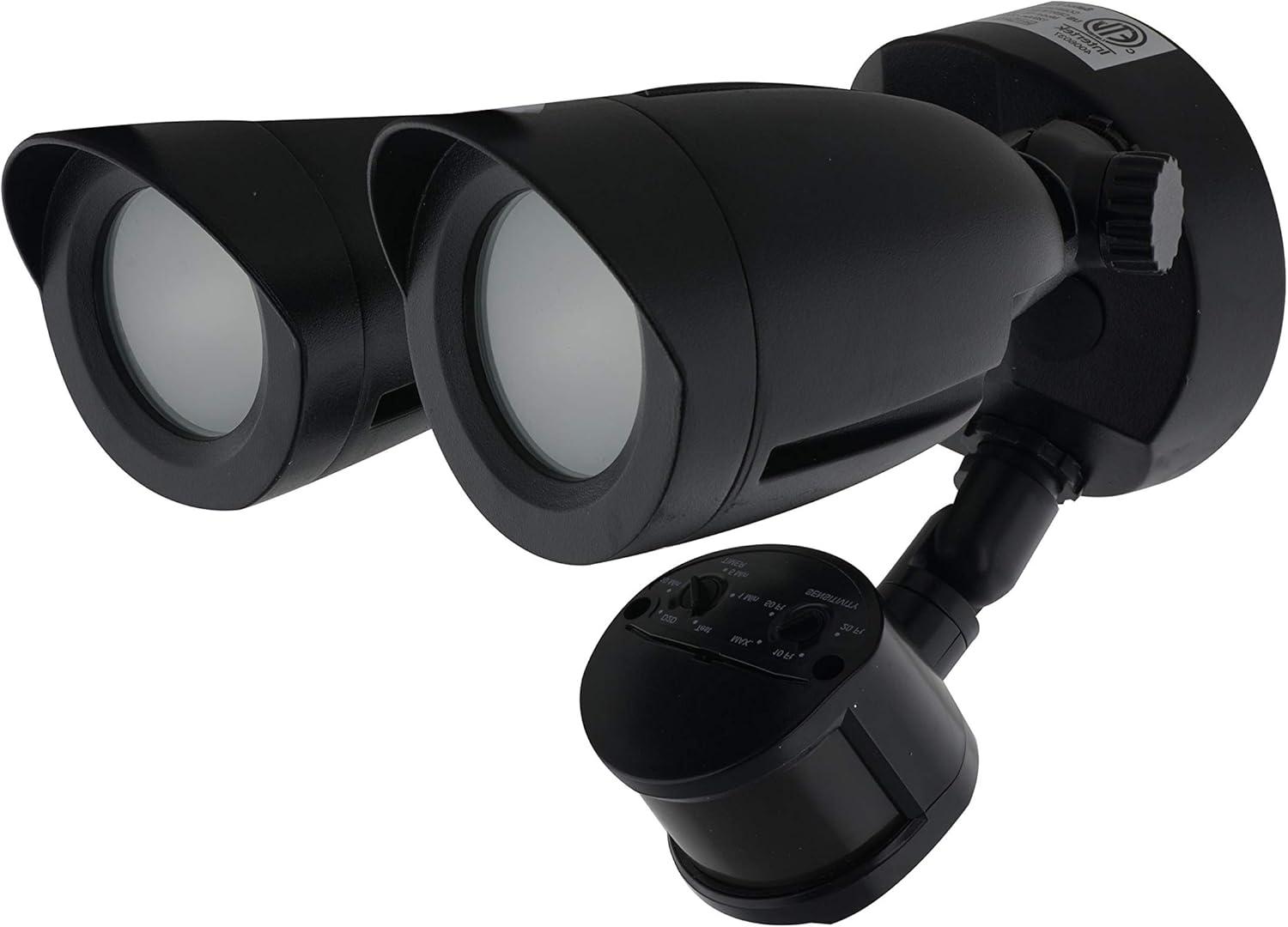 Nuvo 2 - Head LED Hardwired Dusk to Dawn Outdoor Security Flood Light with Motion Sensor