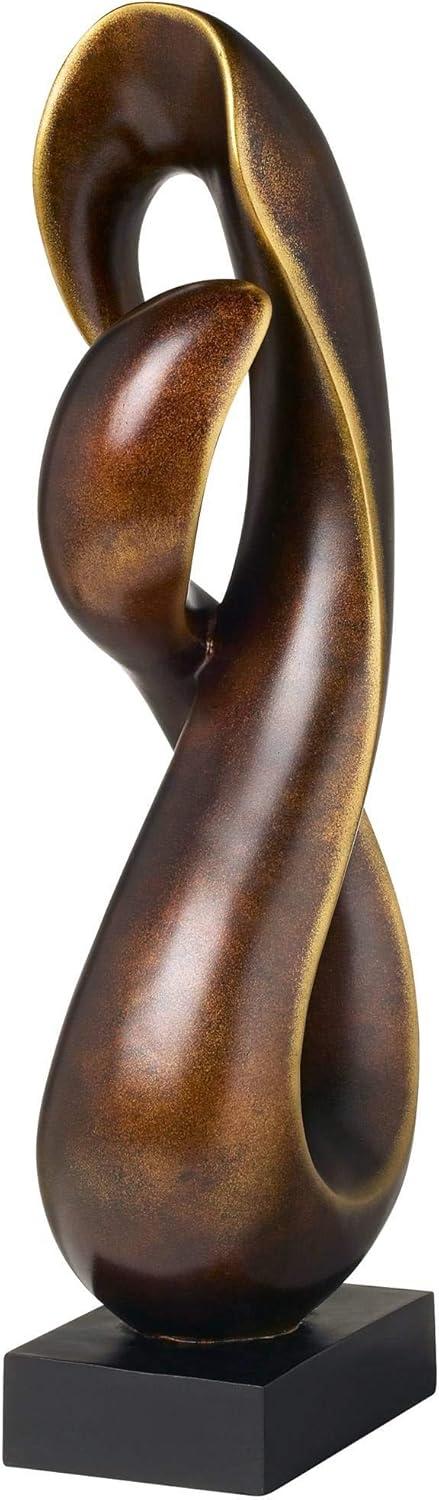 Studio 55D Open Infinity 25" High Gold Sculpture