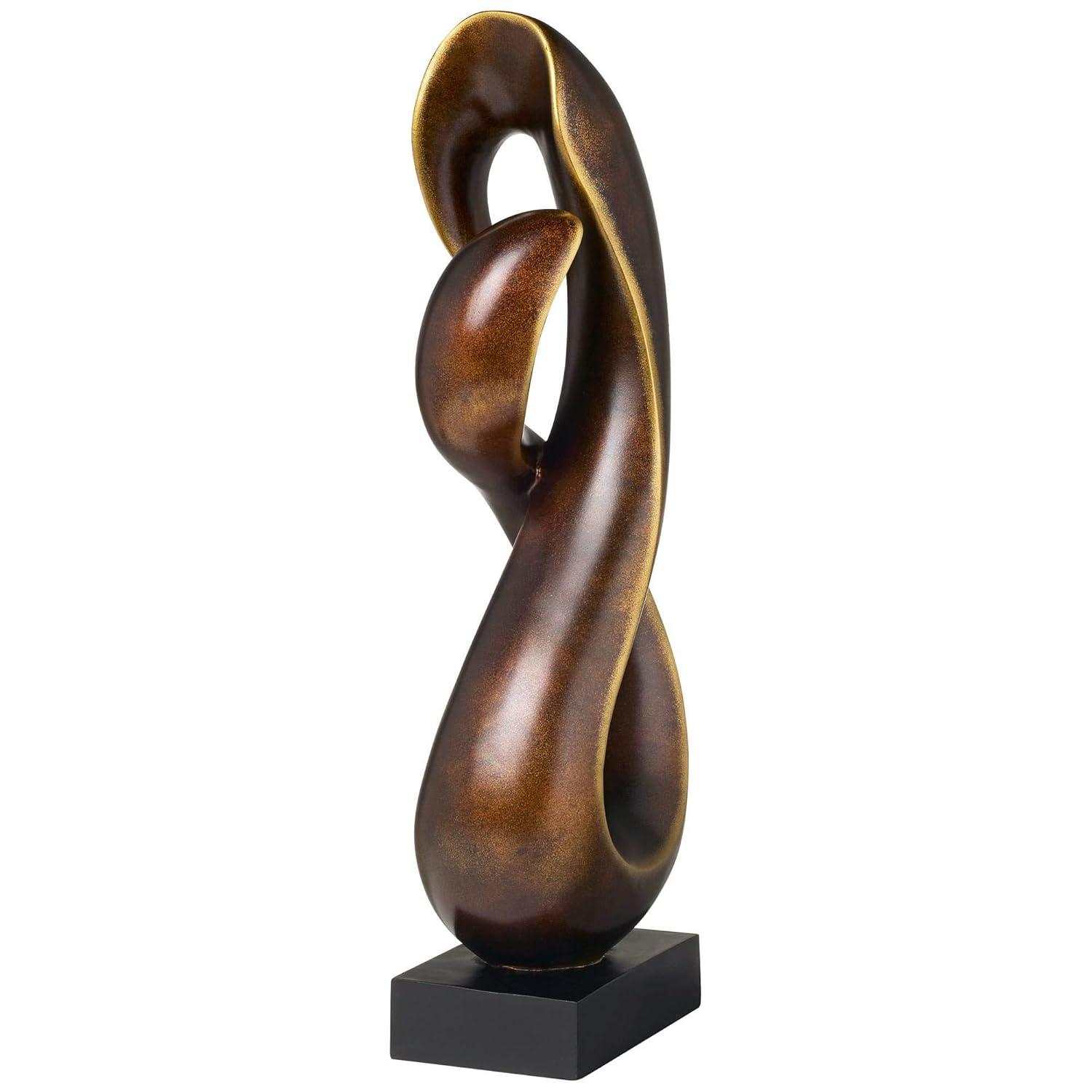 Studio 55D Open Infinity 25" High Gold Sculpture