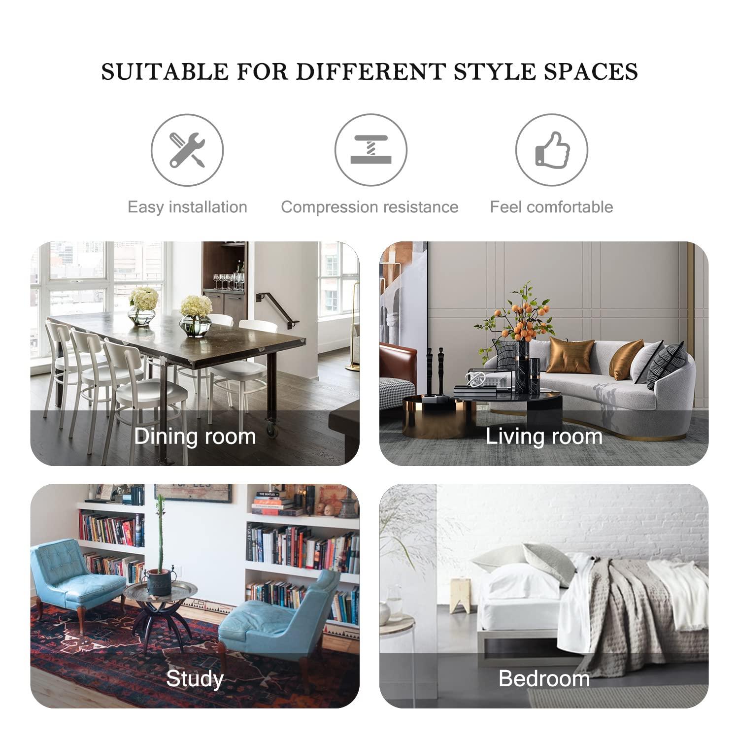 Mercer41 Dining Chairs Set of 2, Woven Upholstered Dining Chairs with Gold Metal Legs(Navy Velvet)