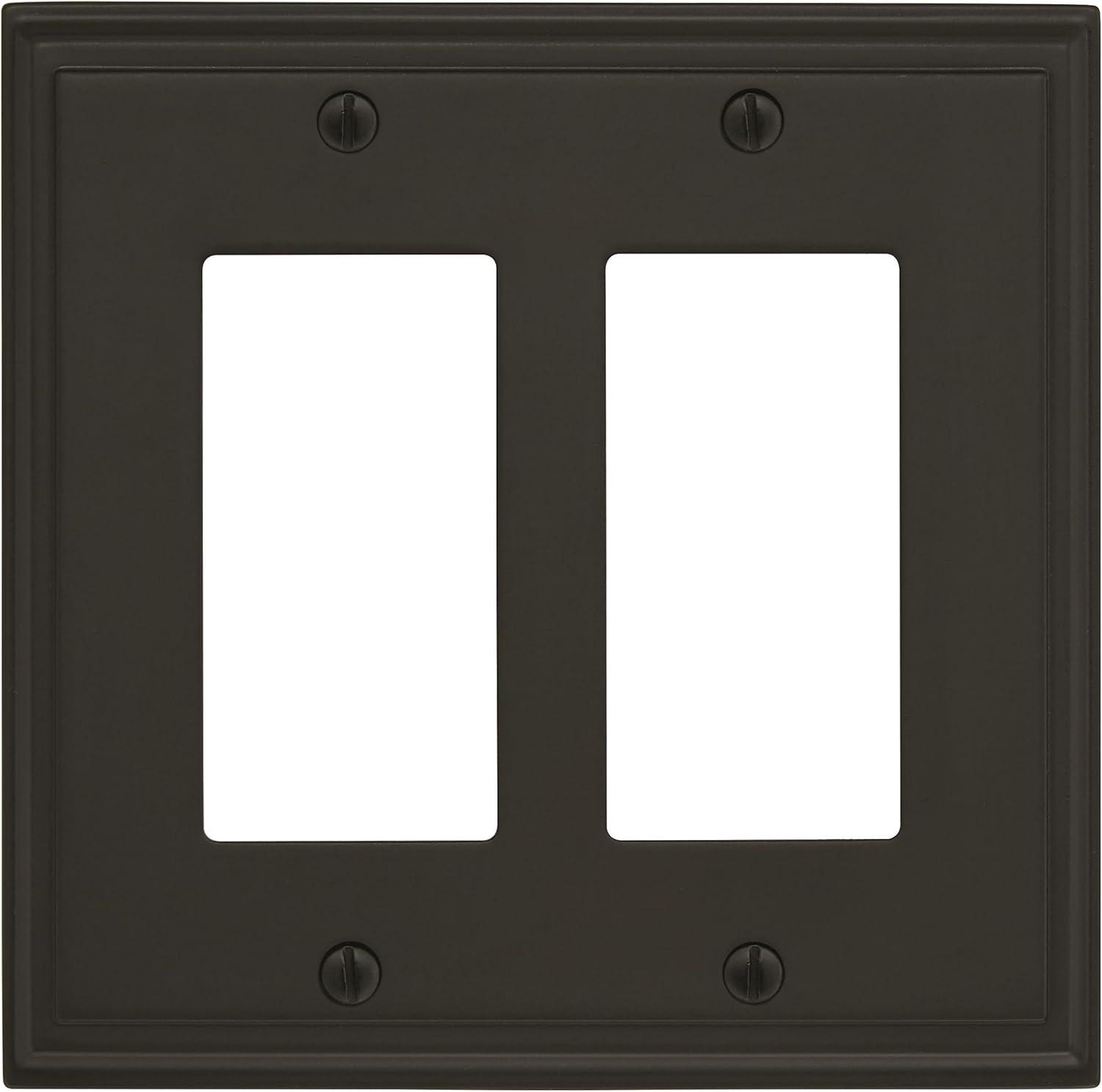 Amerock Mulholland 2 Rocker Black Bronze Wall Plate