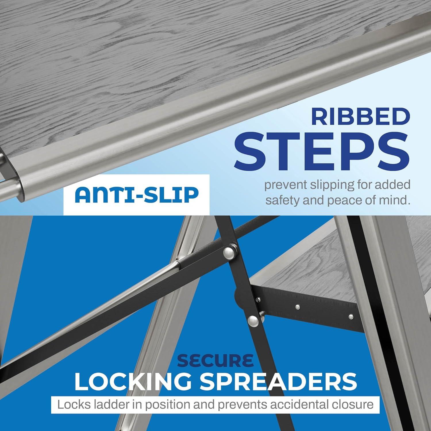 Sorfey Sorfey Step Ladders 2 - Step Steel Lightweight Folding Step Stool