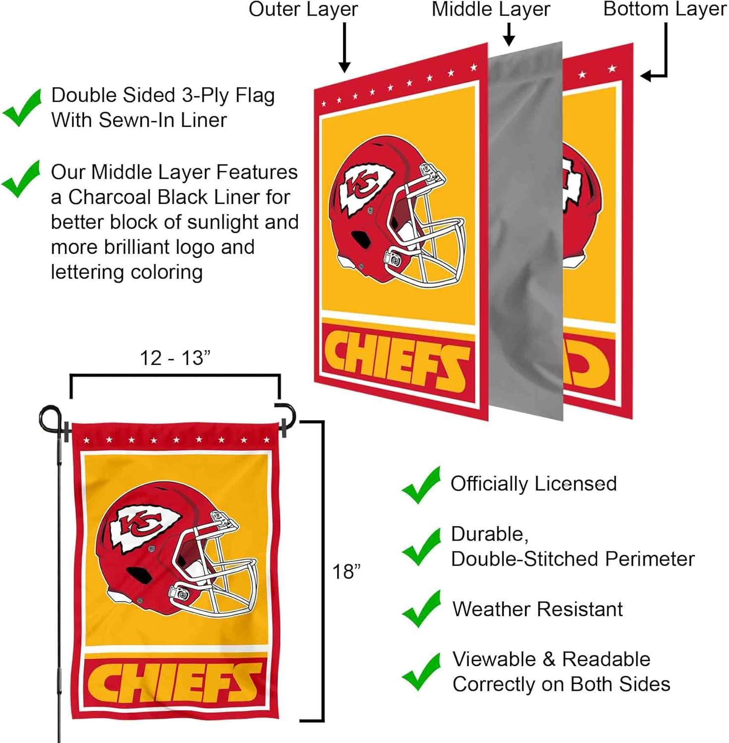 WinCraft Kansas City Chiefs Decorative Yard Garden Flag