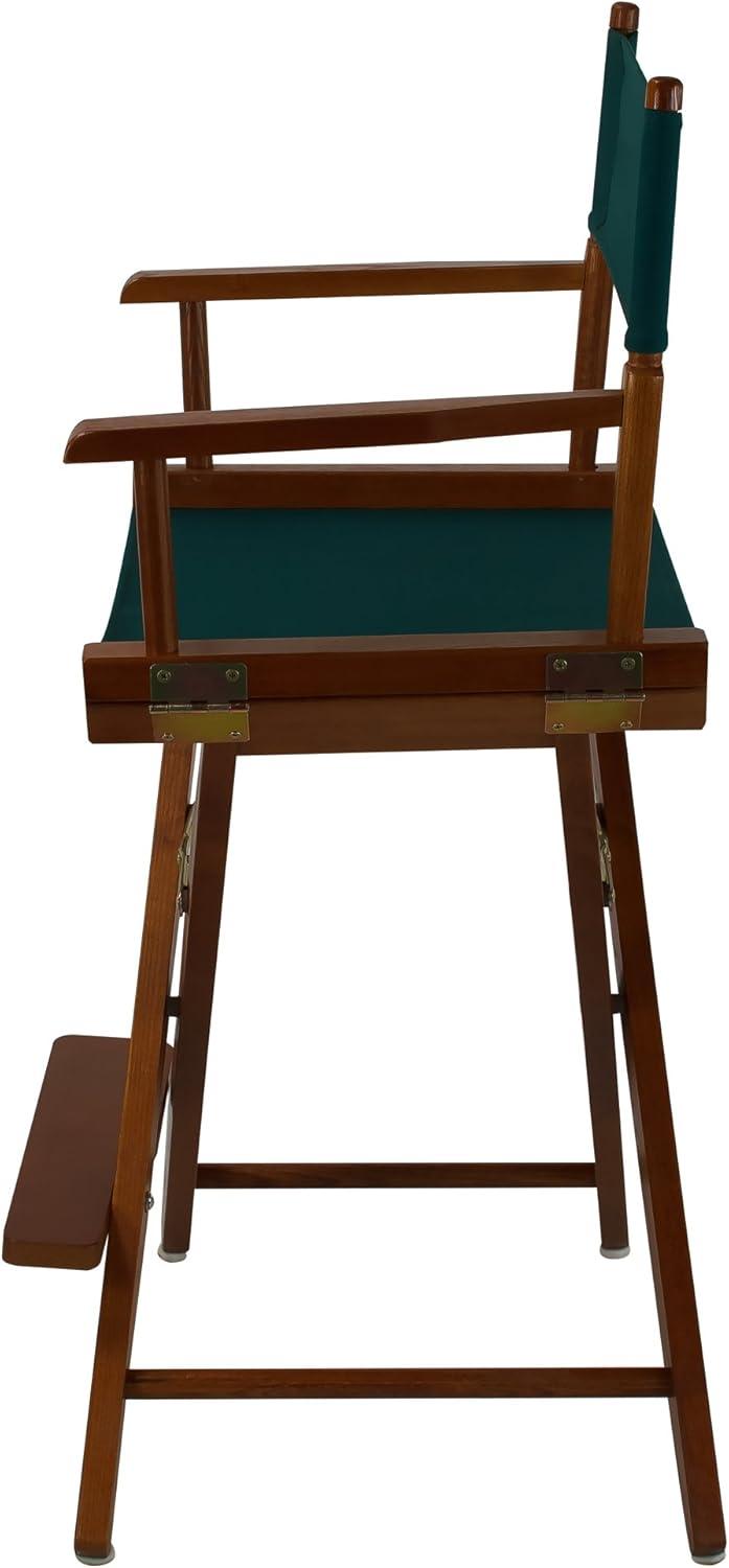 206-24-032-32 24 in. Extra-Wide Premium Directors Chair, Oak Frame with Hunter Green Color Cover