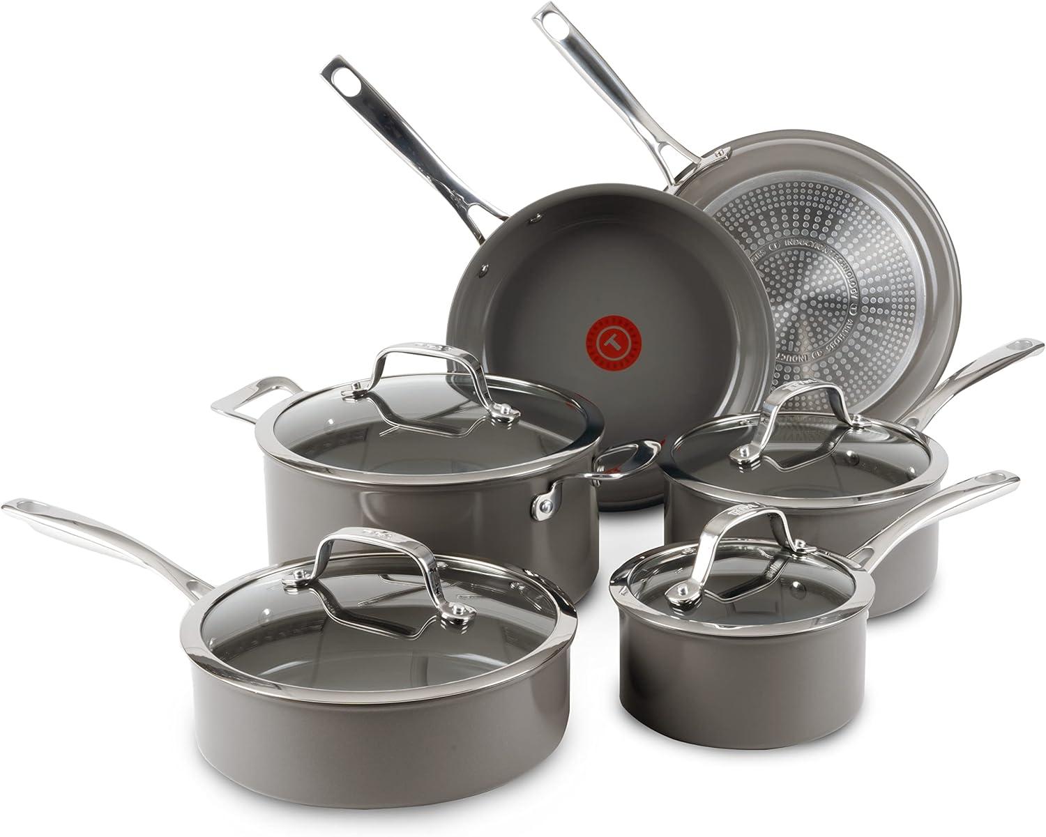 T-fal Excellence Reserve Ceramic 10-Piece Cookware Set