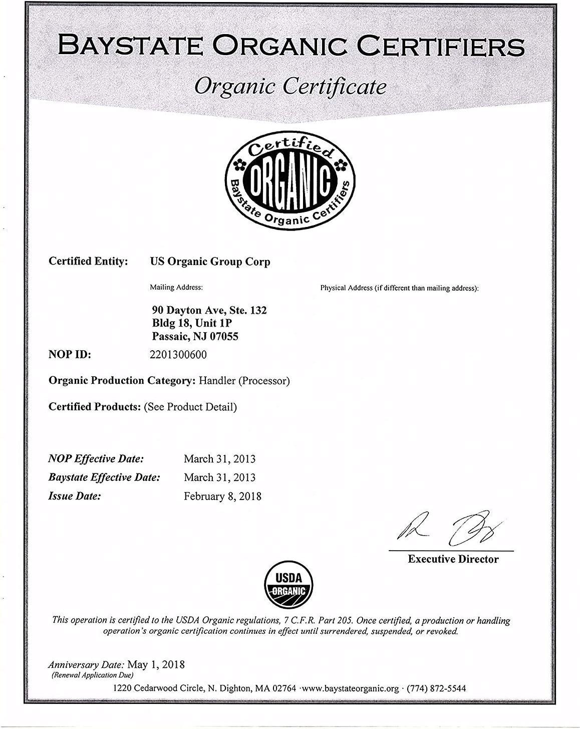 US Organic Chamomile Essential Oil (Roman), 100% Pure Certified USDA Organic 5ml