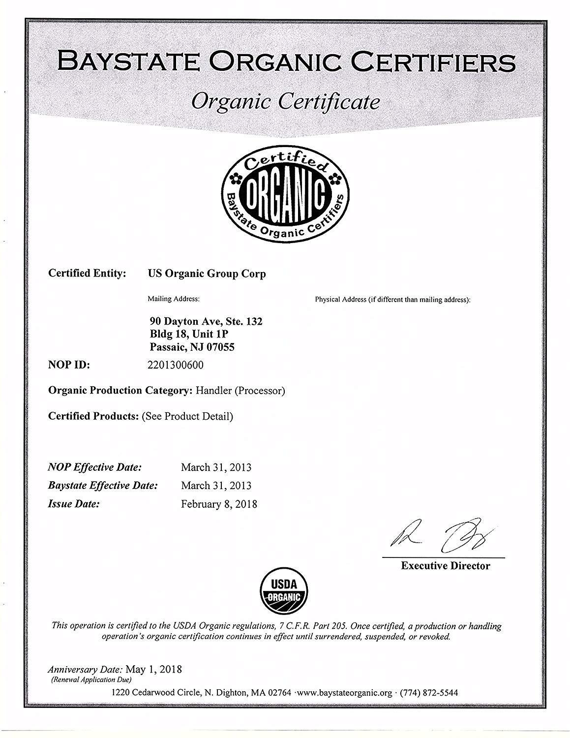 US Organic Chamomile Essential Oil (Roman), 100% Pure Certified USDA Organic 5ml